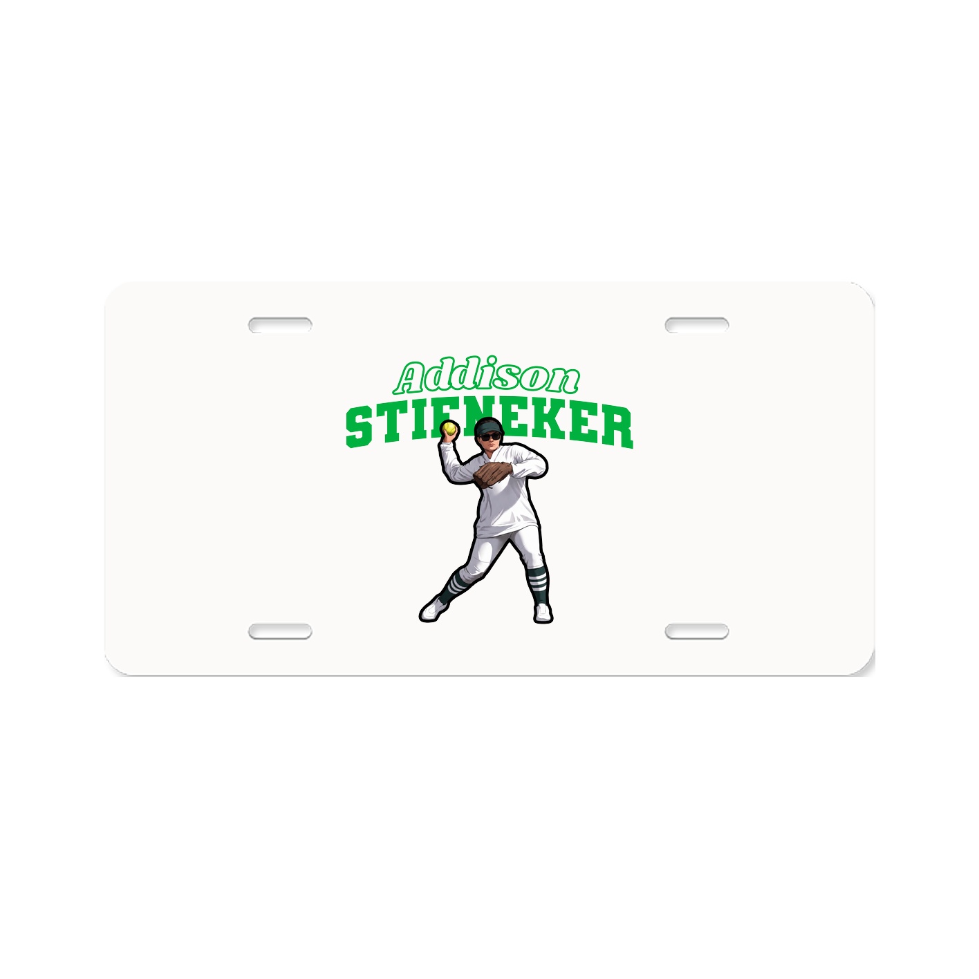 License Plate — Name Arch in Classic