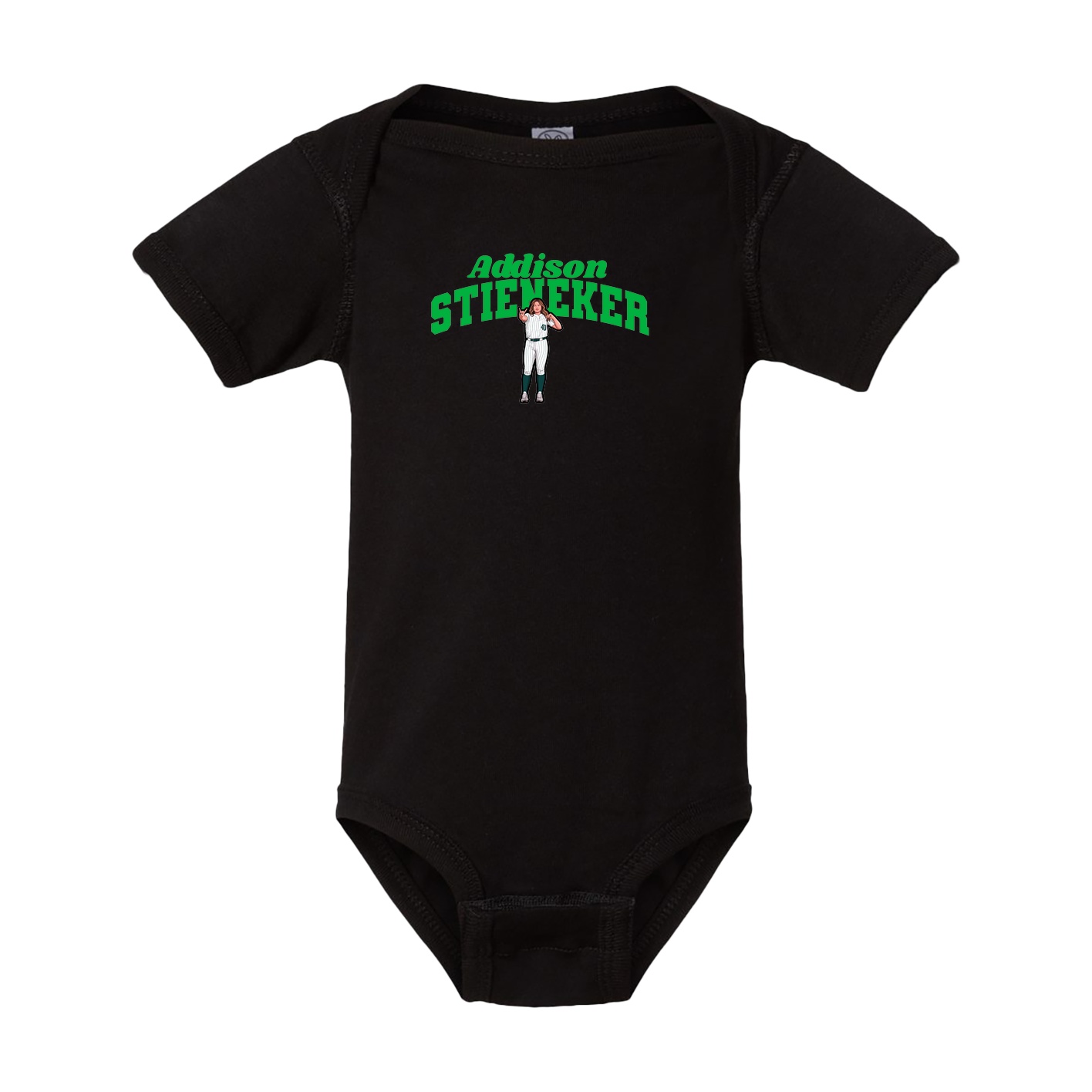 Baby Onesie — Signature Arch in Black