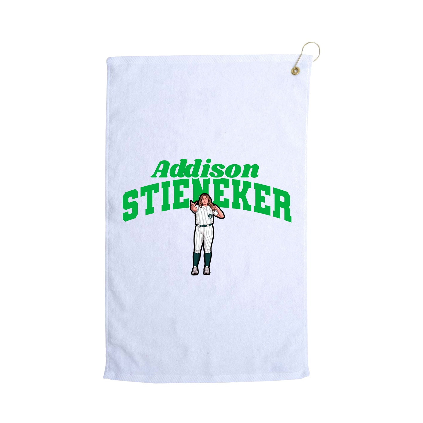Golf Towel — Signature Arch in White