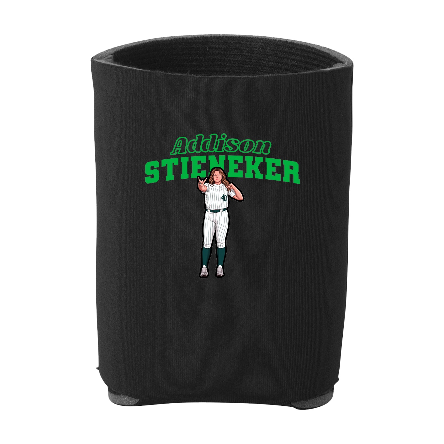 Can Holder — Name Arch in Black