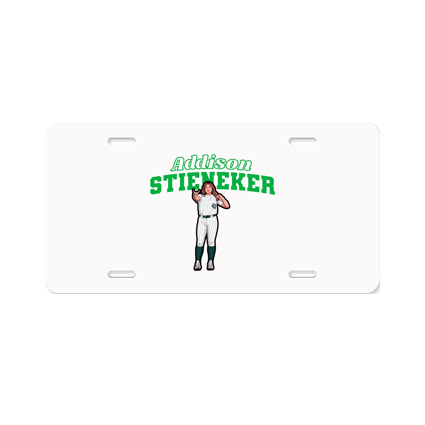 License Plate — Name Arch in Classic