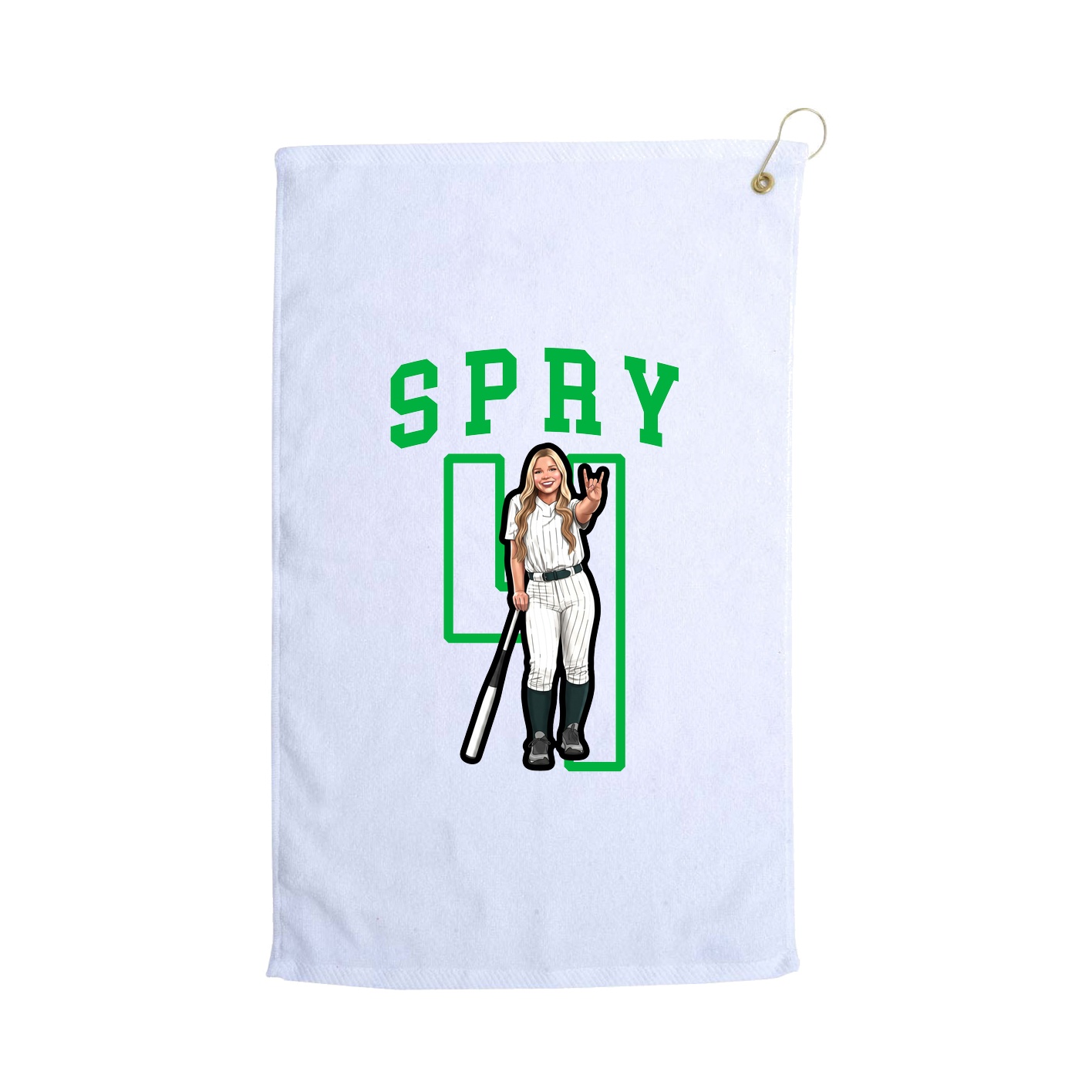 Golf Towel — Shirsey in White