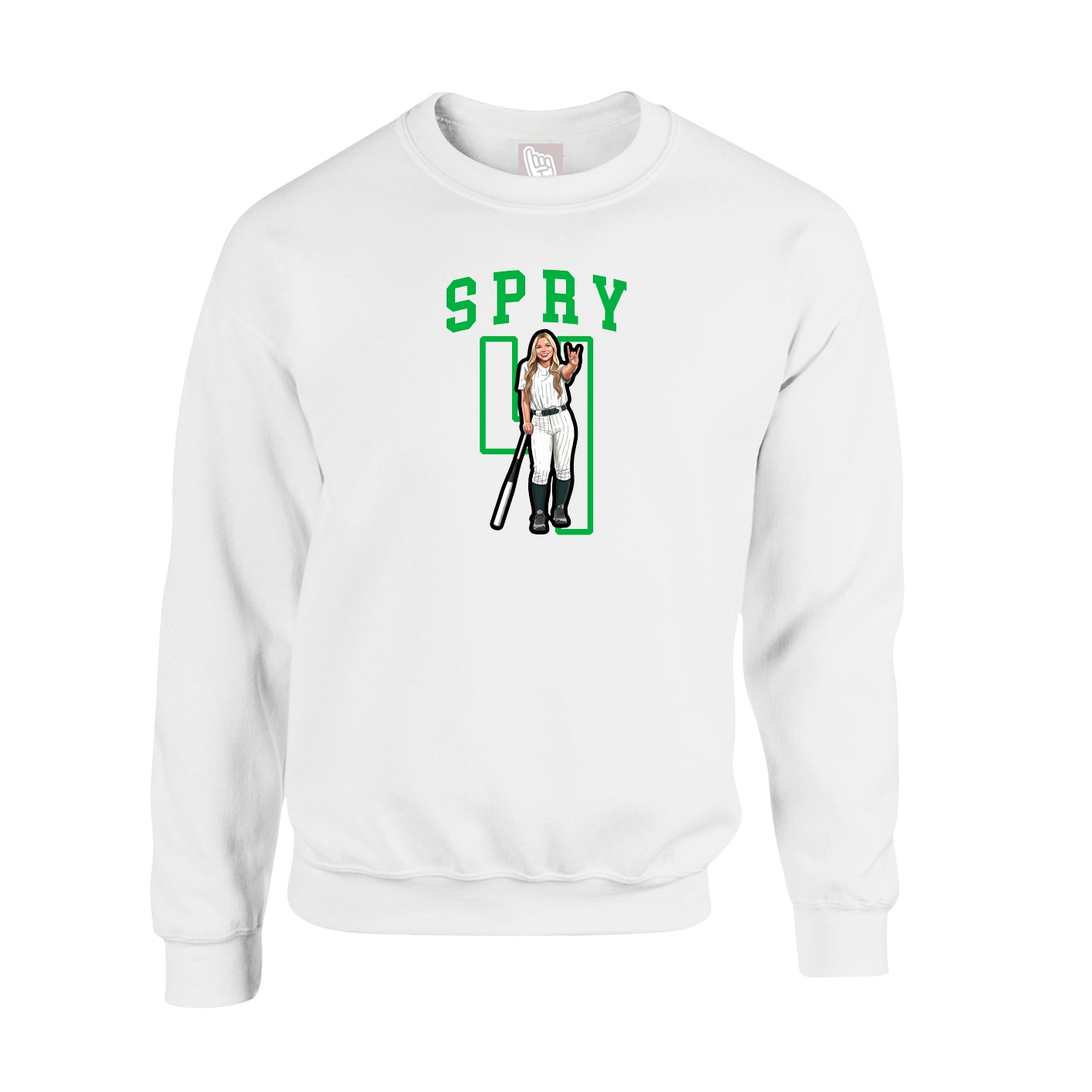 Fleece Crew — Shirsey in White