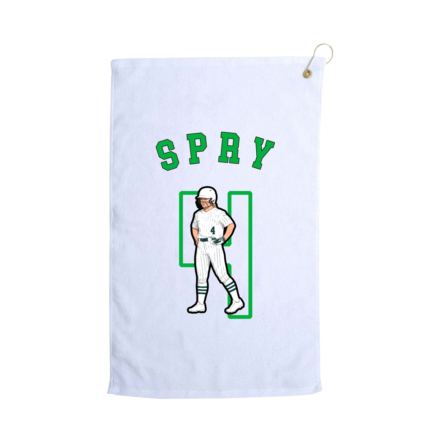 Golf Towel — Shirsey Arch in White