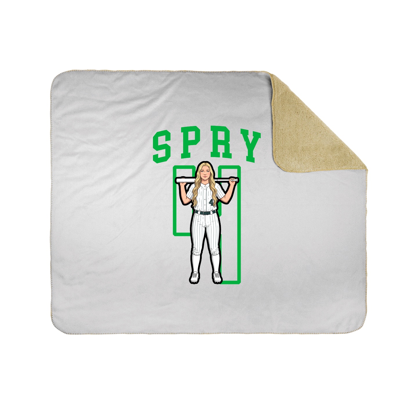 Throw Blanket — Shirsey in White