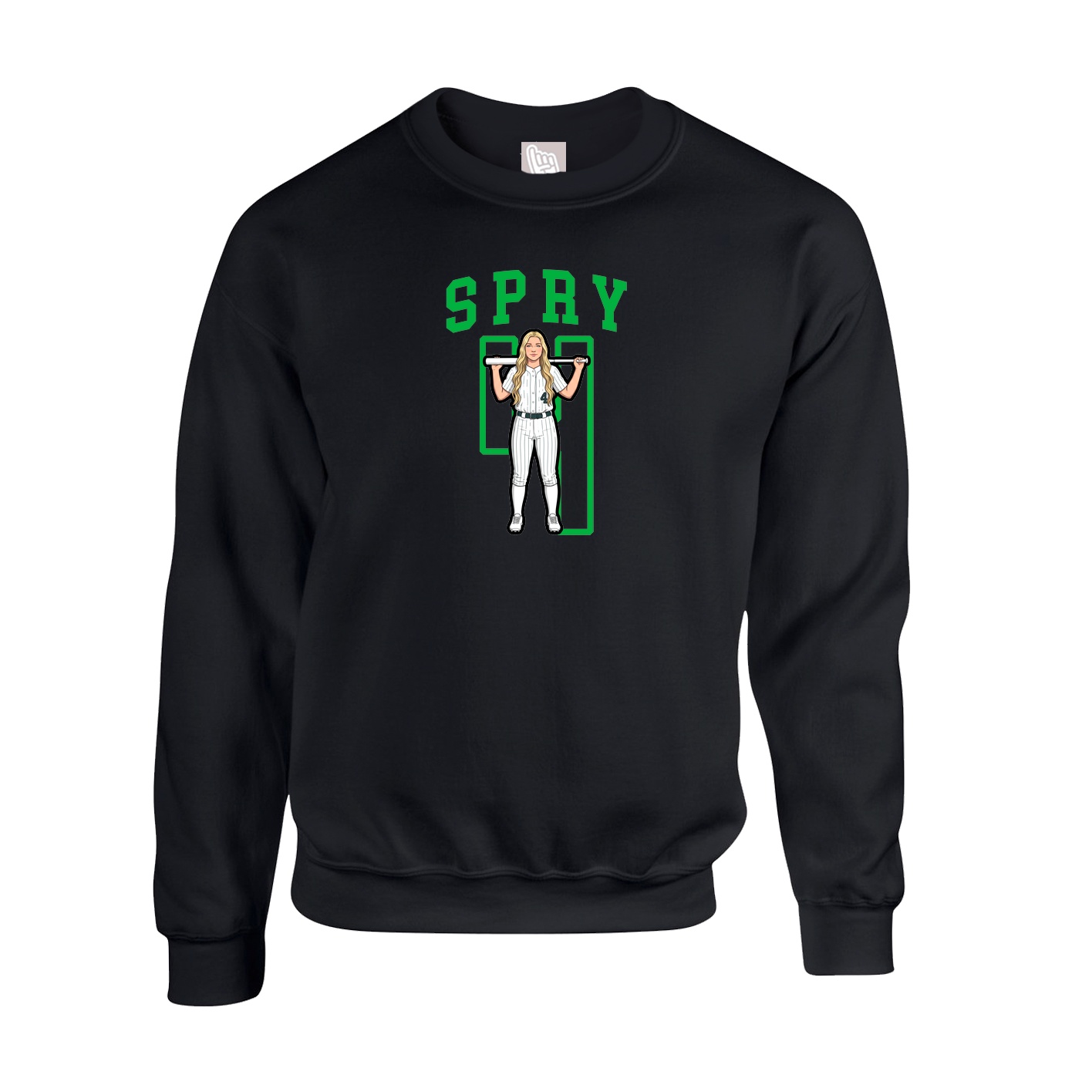 Fleece Crew — Shirsey in Black