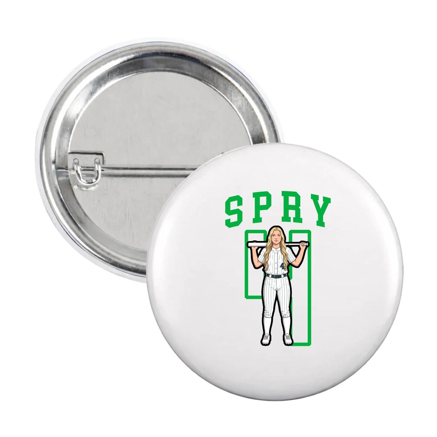 Game Day Button — Shirsey in White