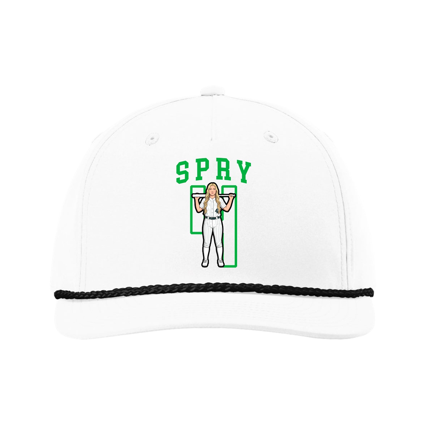 Five-Panel Classic Rope Cap — Shirsey in White