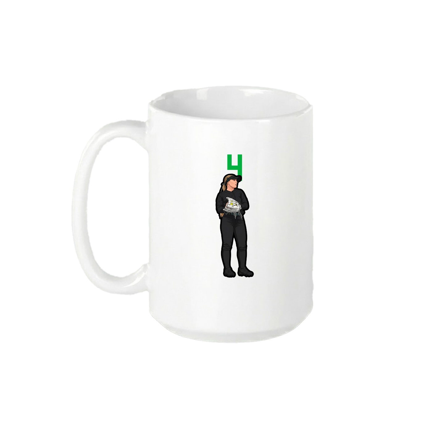 15oz Coffee Mug — Number Top in White