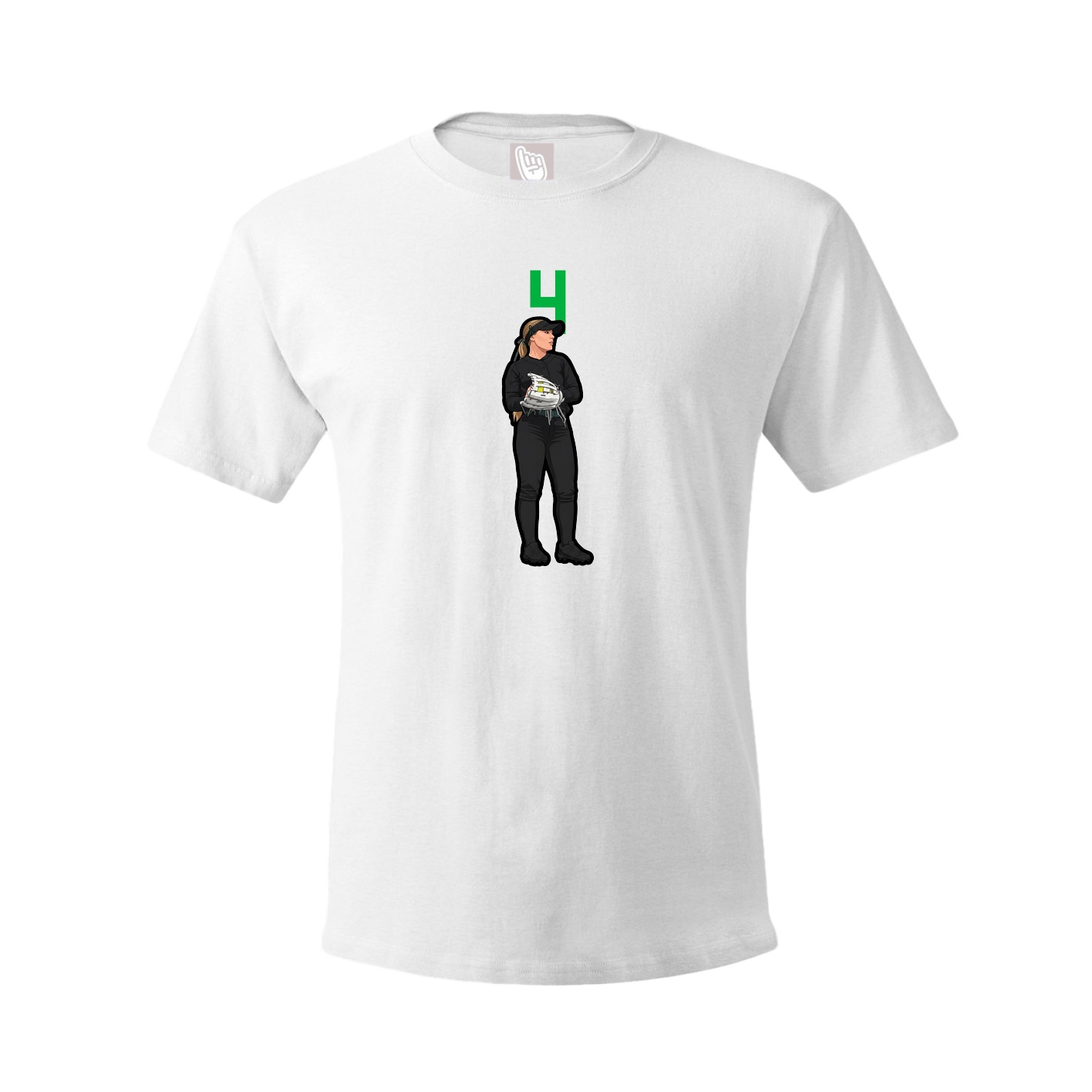 Tee — Number Top in White