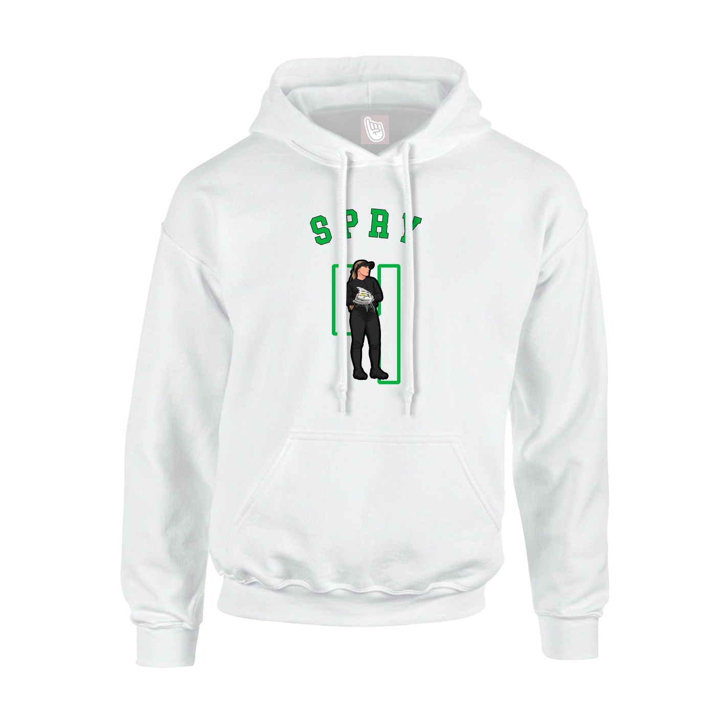 Hoodie — Shirsey Arch in White
