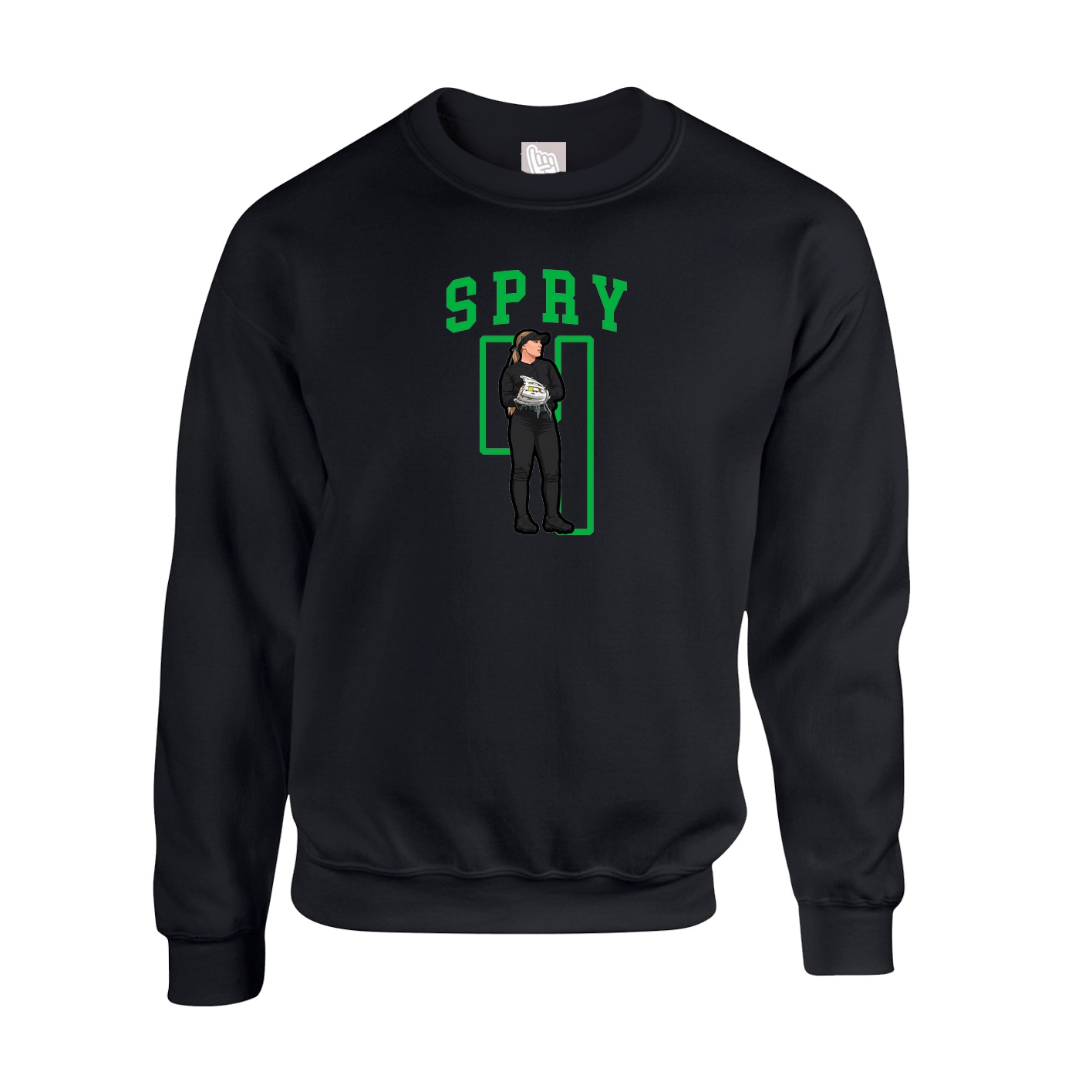 Fleece Crew — Shirsey in Black