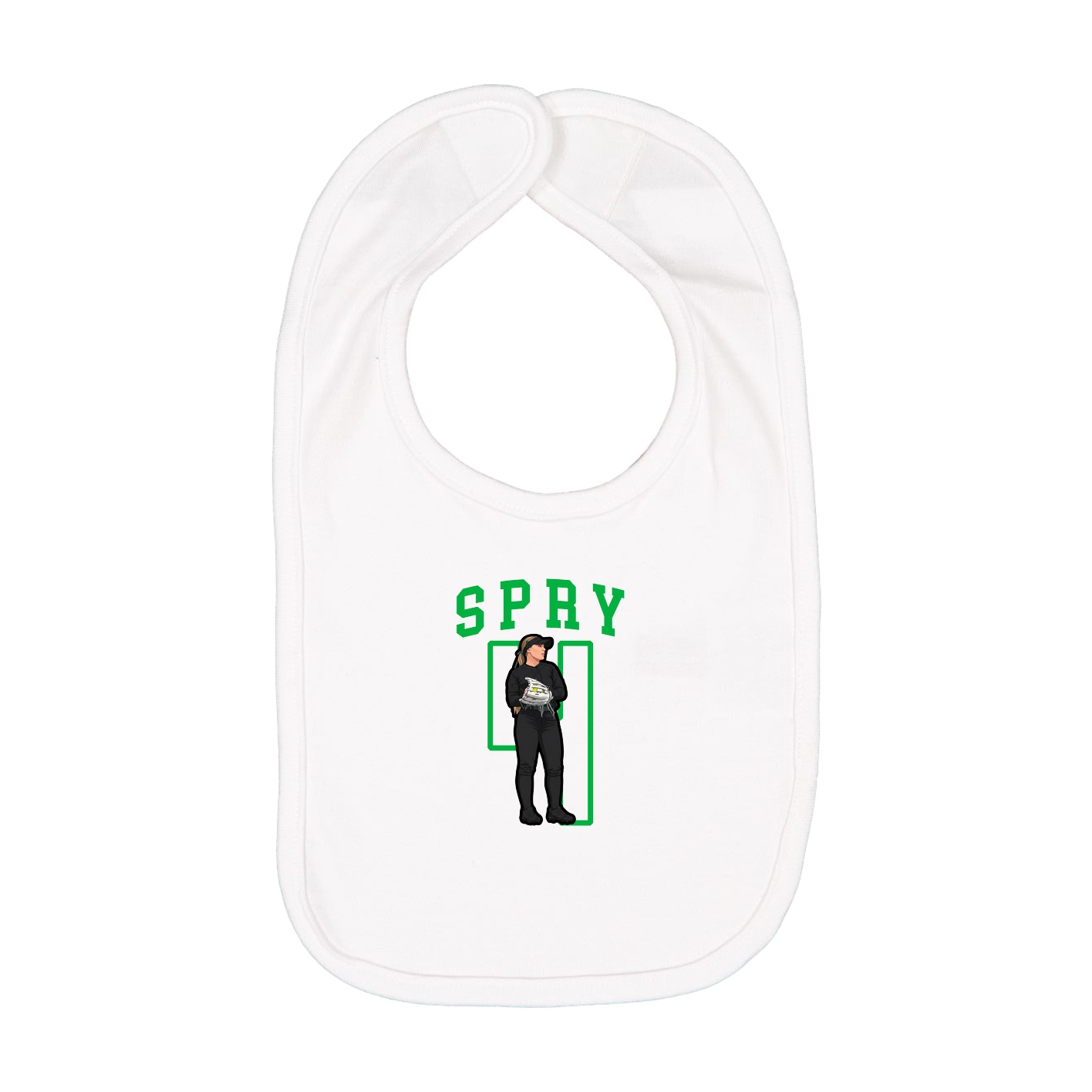 Infant Bib — Shirsey in White
