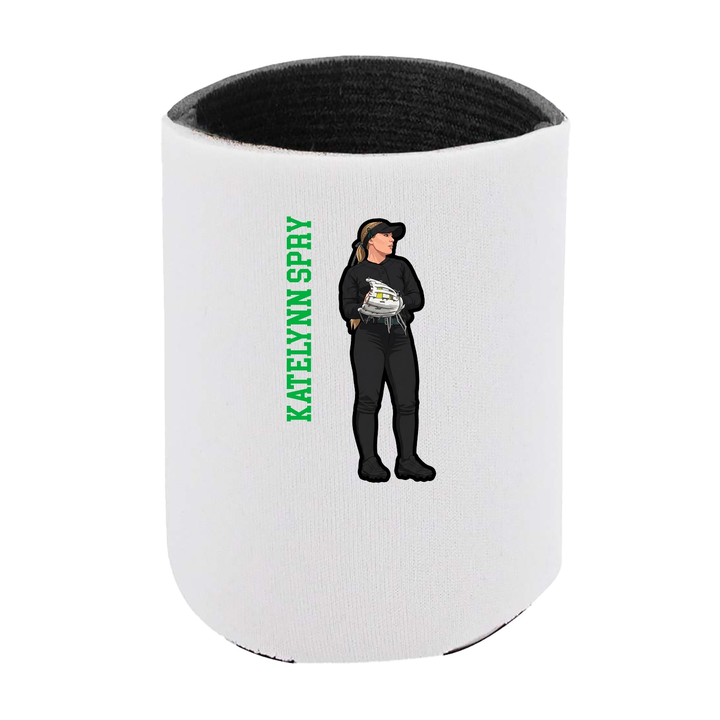 Can Holder — Name Vertical in White