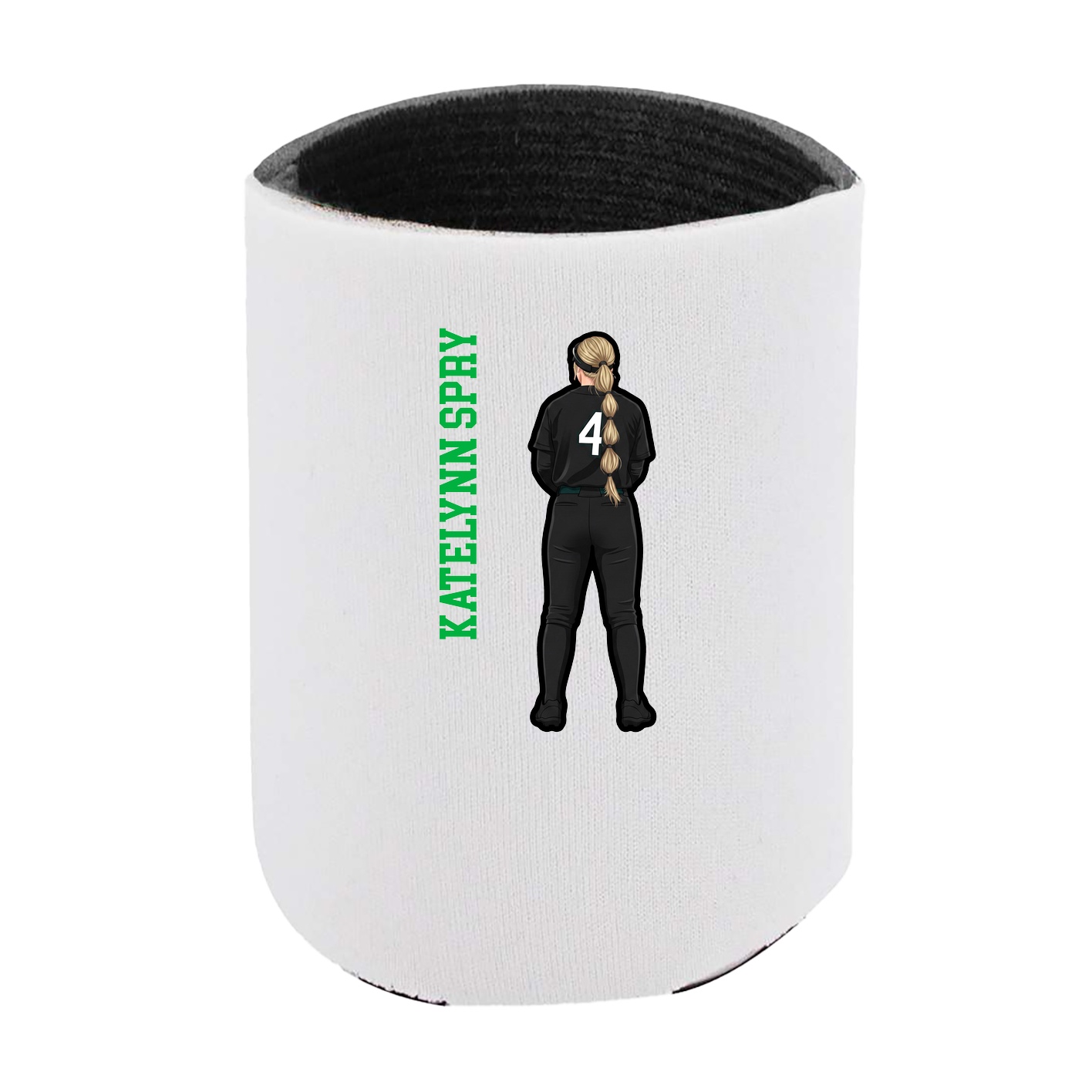 Can Holder — Name Vertical in White
