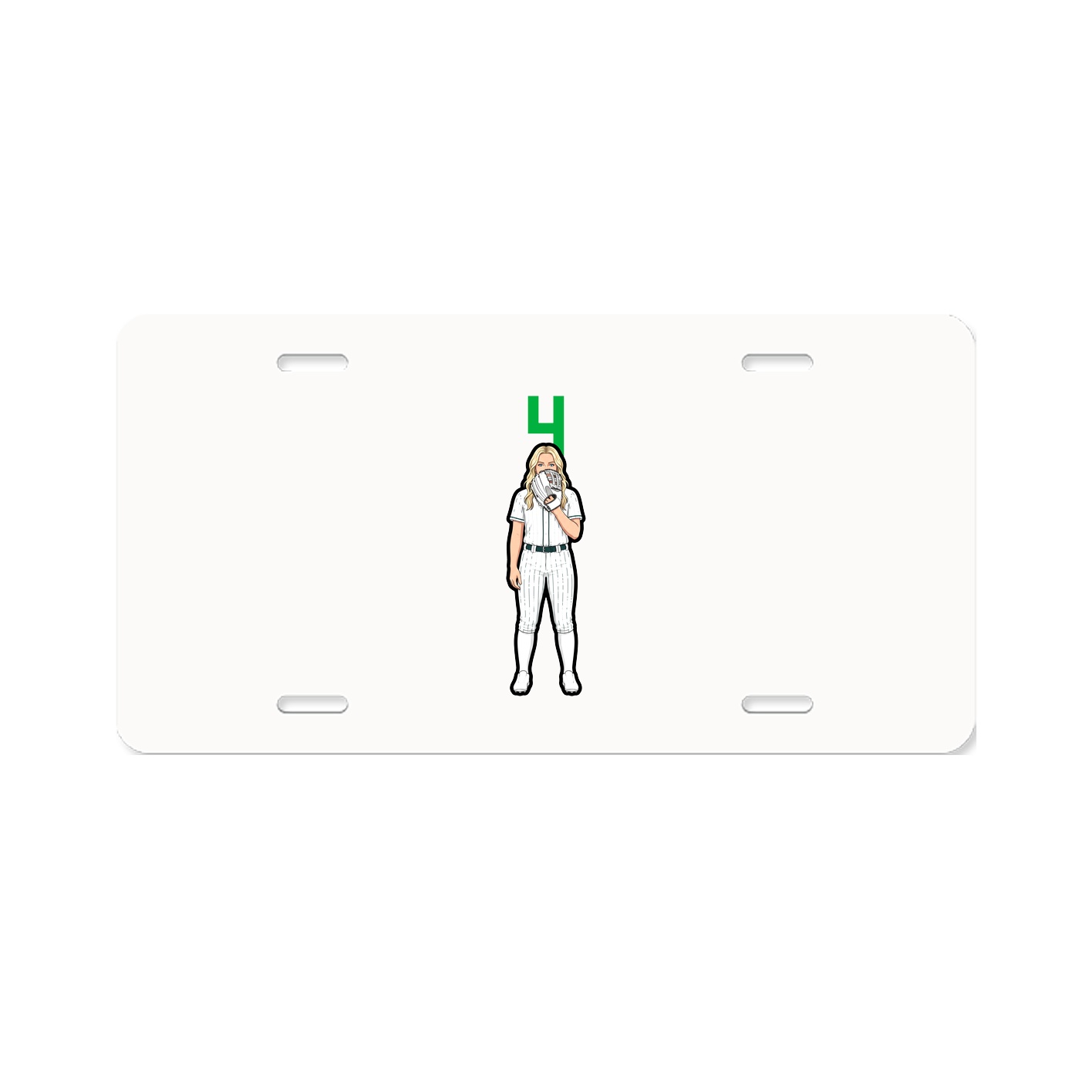 License Plate — Number Top in Classic