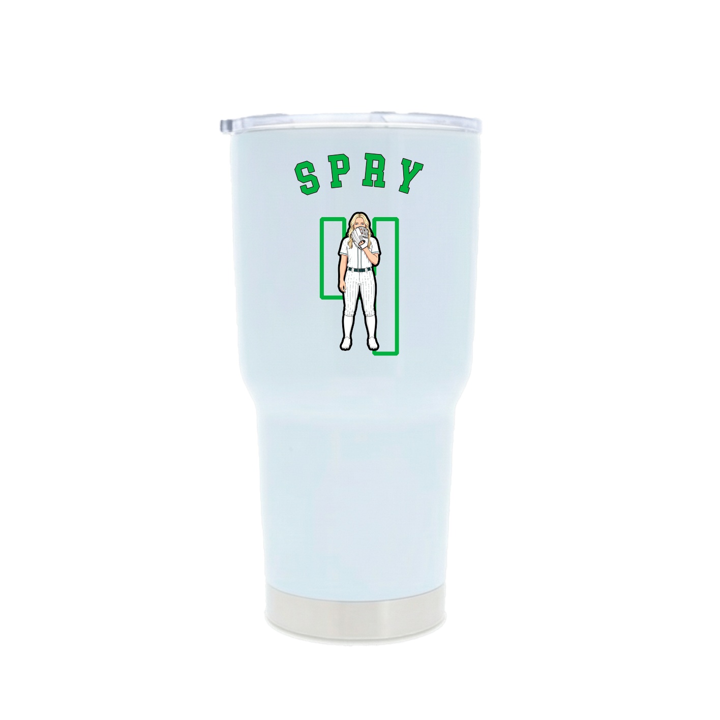 30oz Stainless Steel Tumbler — Shirsey Arch in White