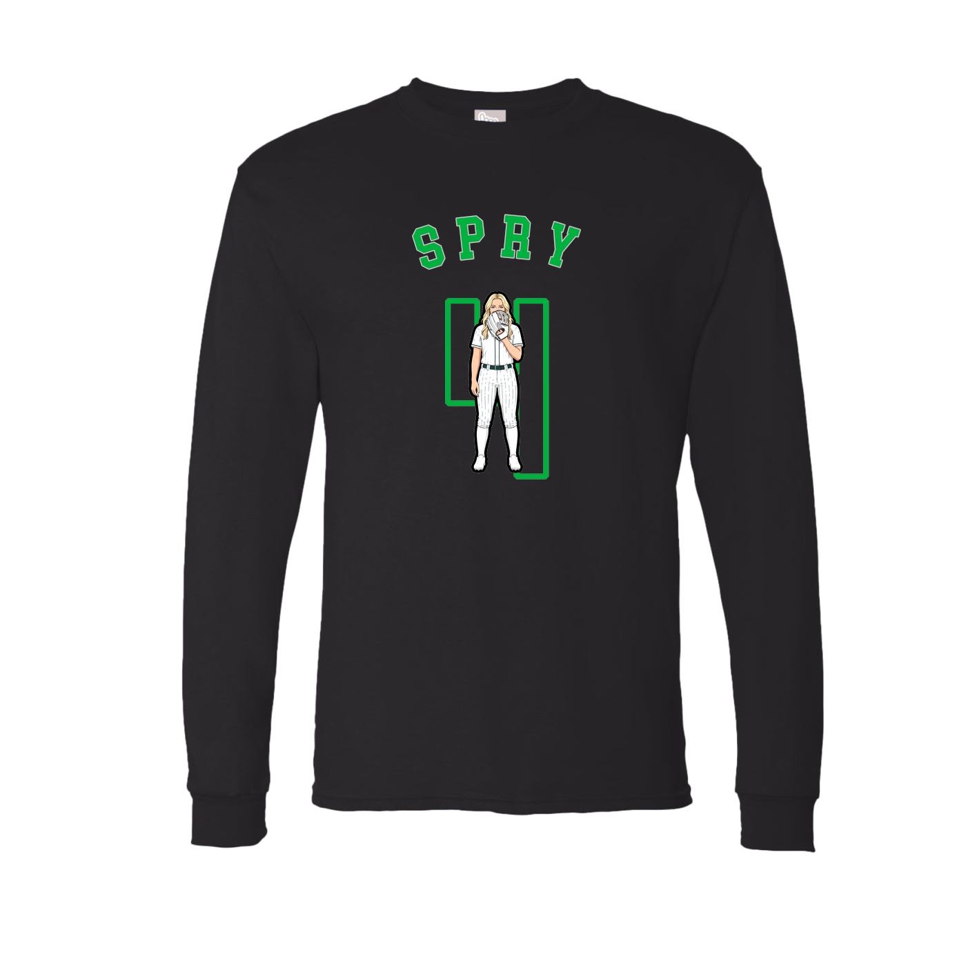 Long Sleeve Tee — Shirsey Arch in Black