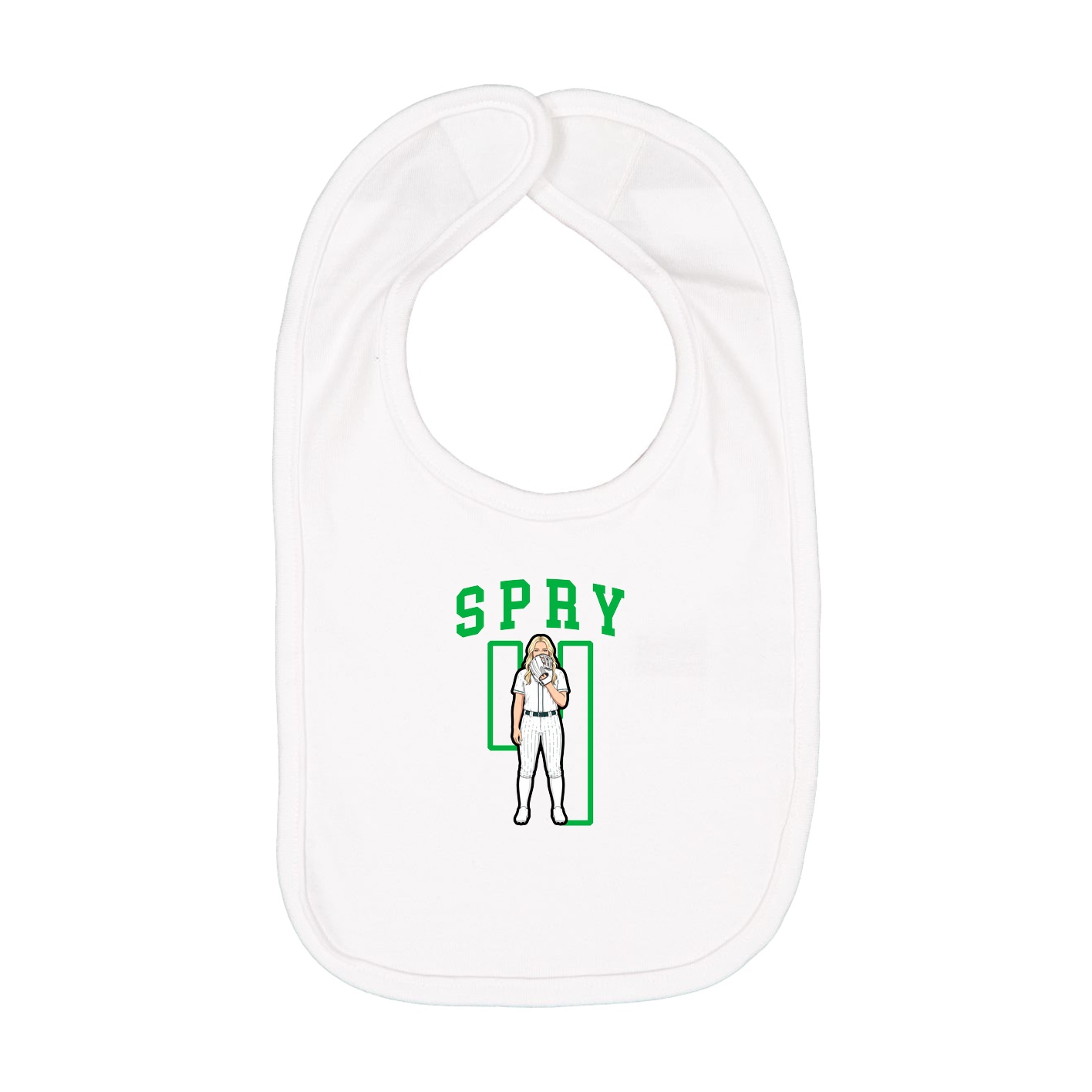 Infant Bib — Shirsey in White