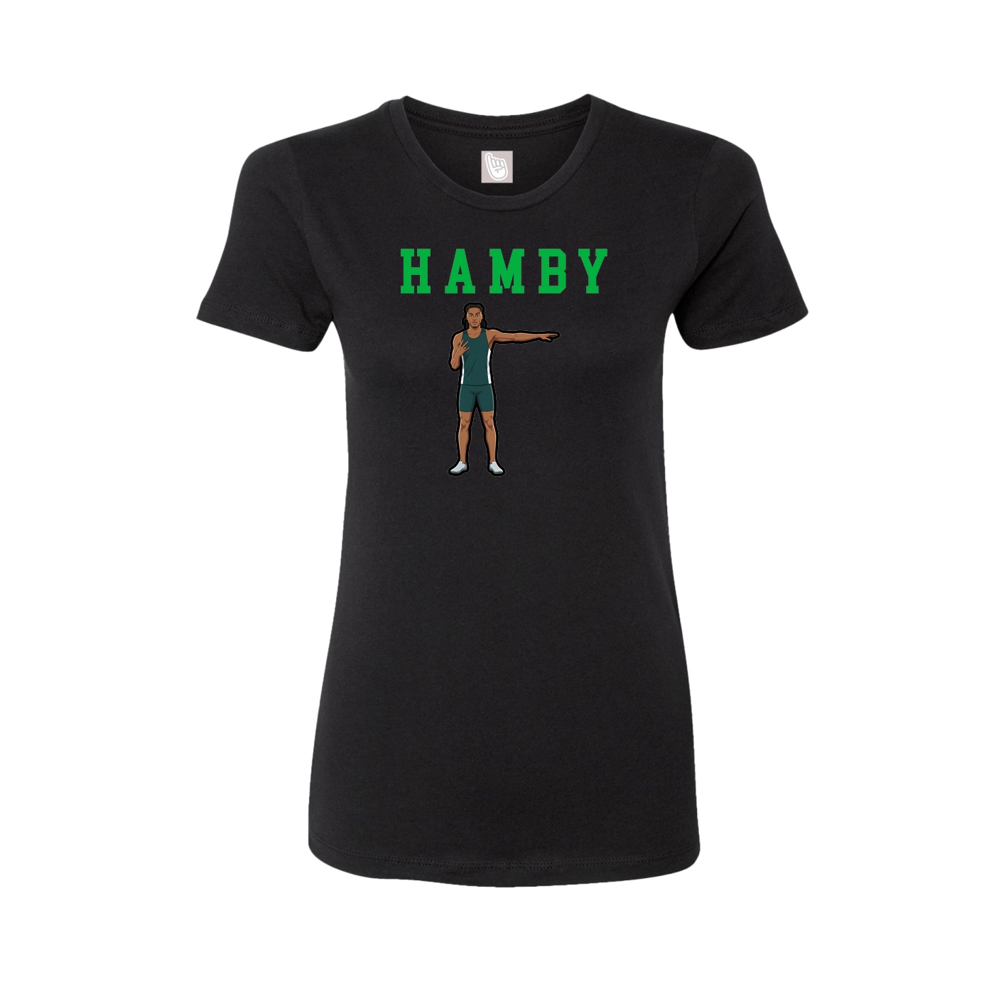 Fitted Women's Tee — Shirsey in Black