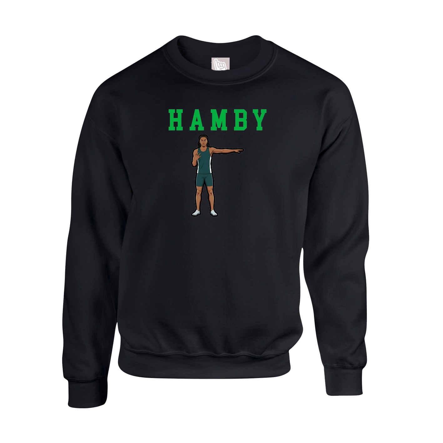 Fleece Crew — Shirsey in Black