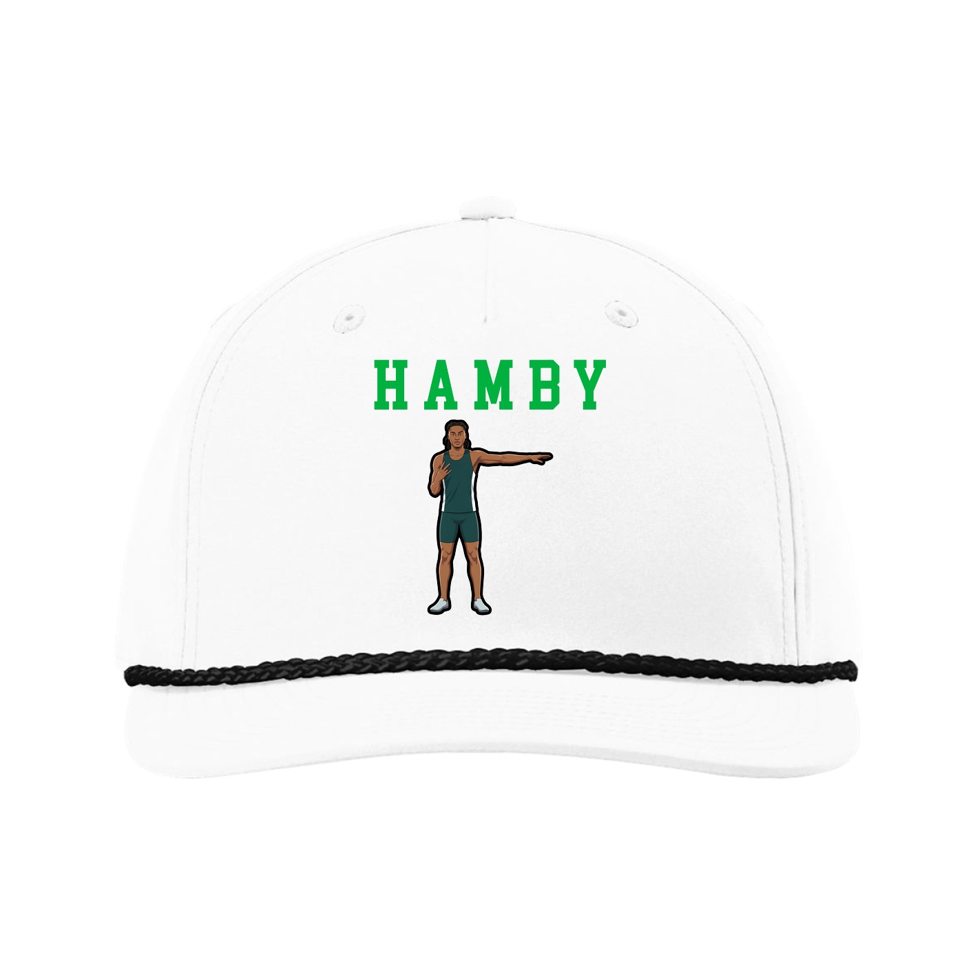 Five-Panel Classic Rope Cap — Shirsey in White