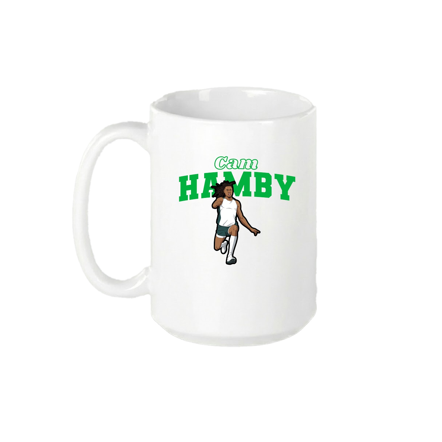 15oz Coffee Mug — Name Arch in White