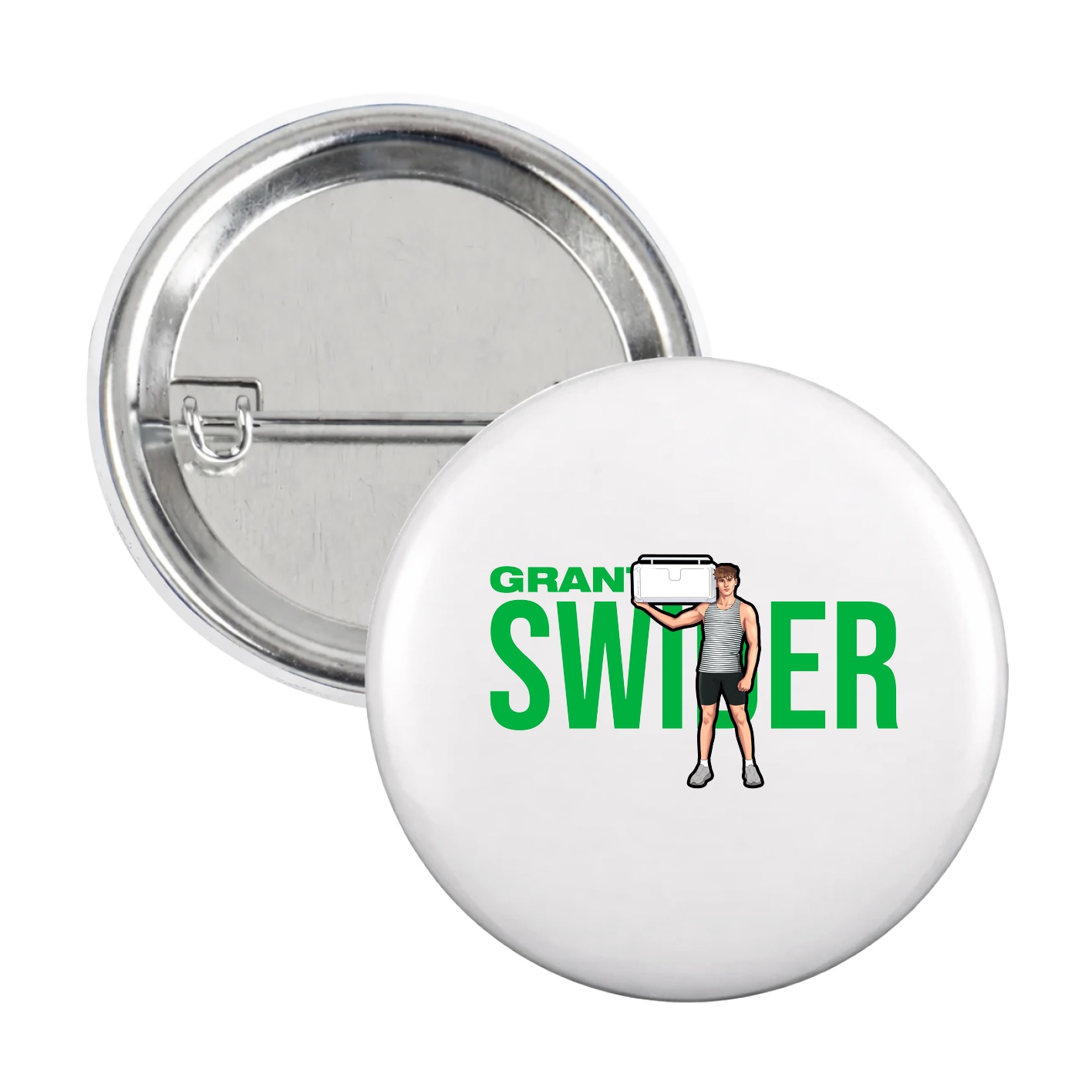 Game Day Button — Player Name in White