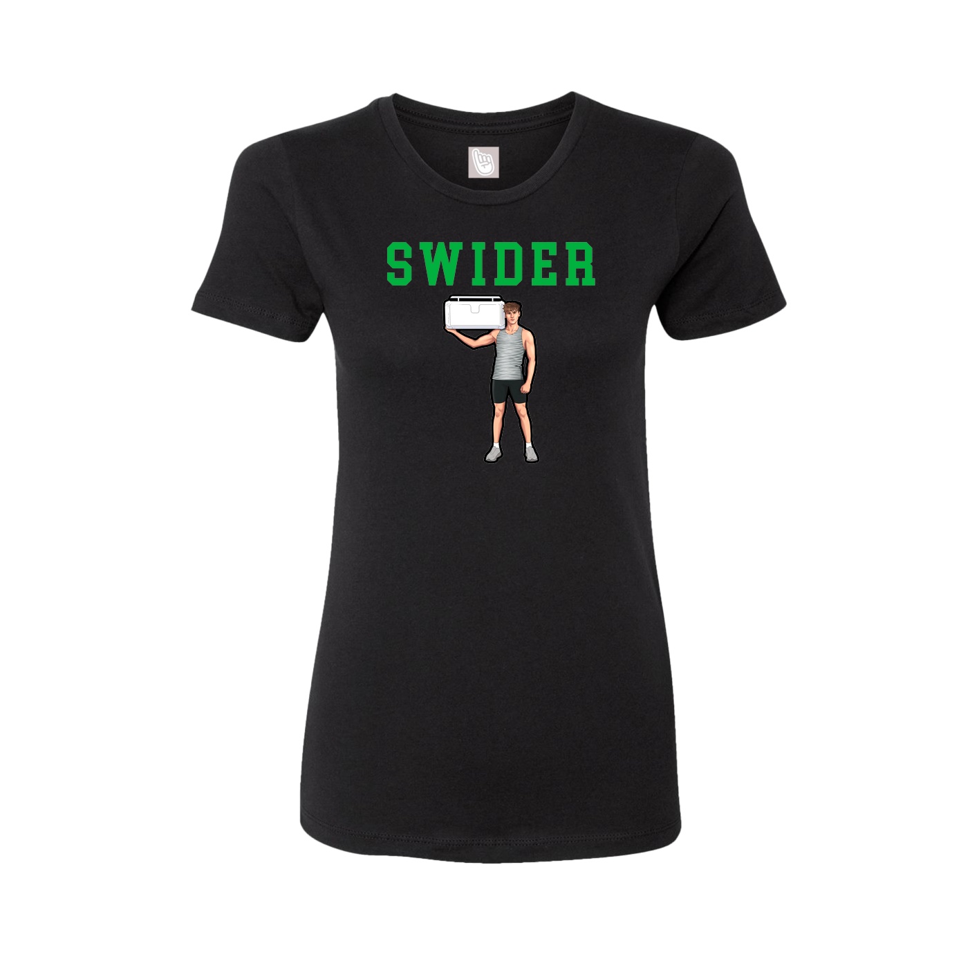 Fitted Women's Tee — Shirsey in Black