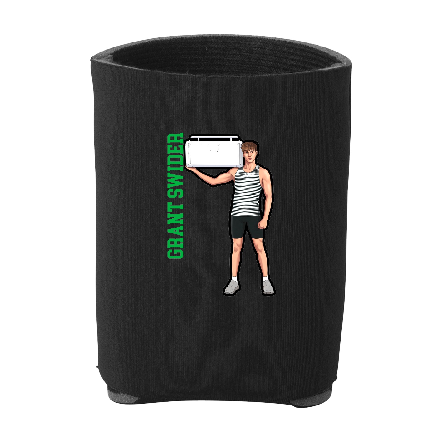 Can Holder — Name Vertical in Black