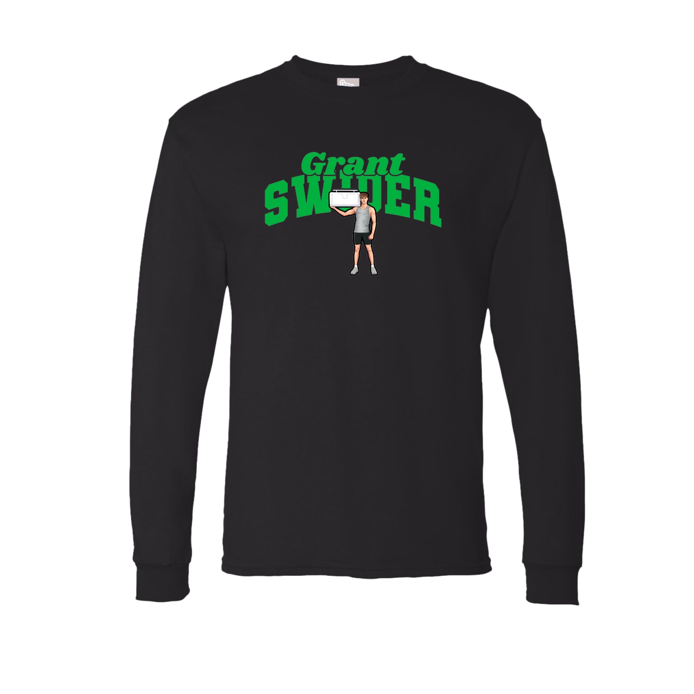 Long Sleeve Tee — Signature Arch in Black