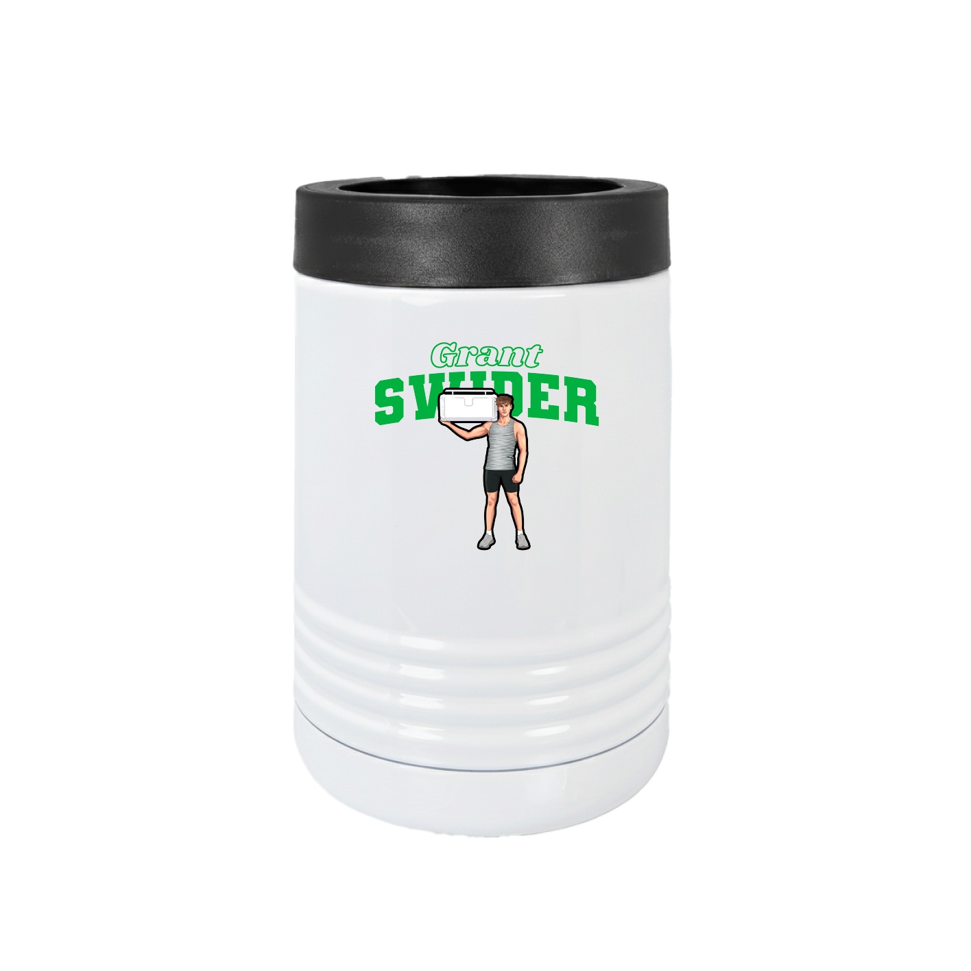 Beverage Holder — Name Arch in White
