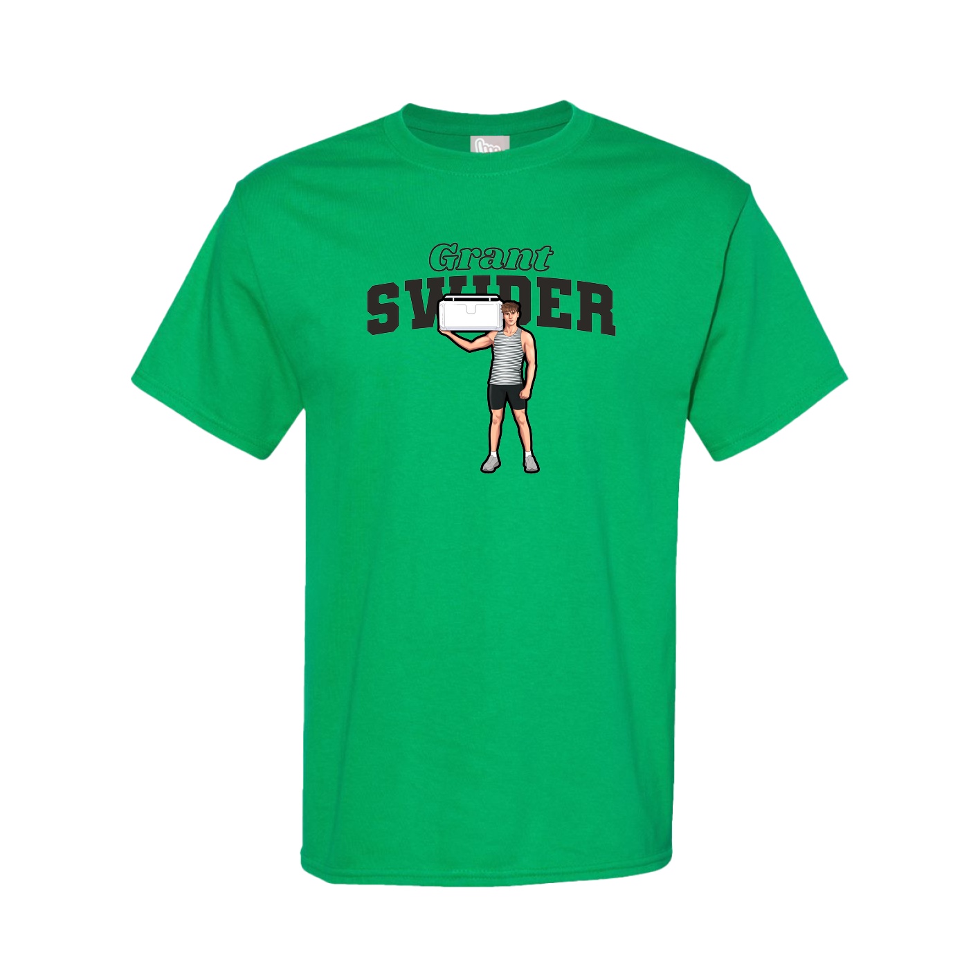 Youth Tee — Name Arch in Green