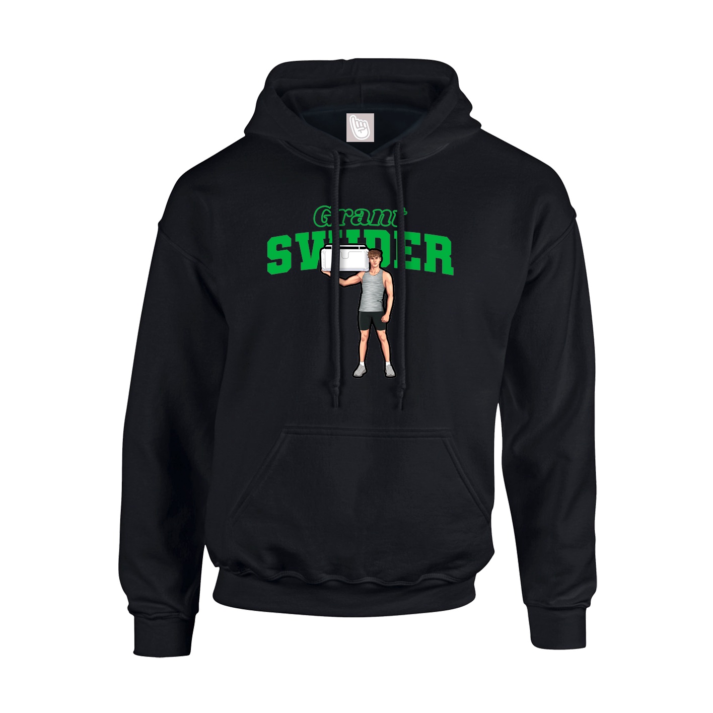 Hoodie — Name Arch in Black