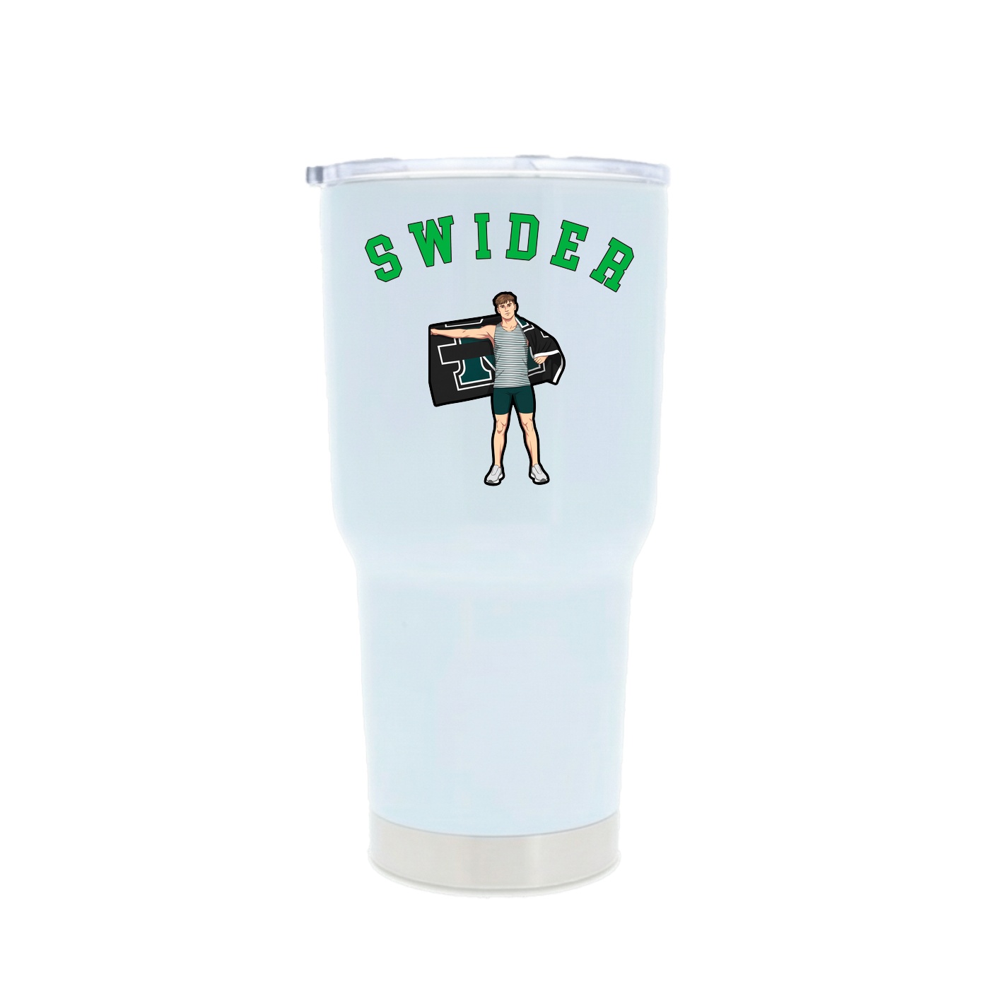 30oz Stainless Steel Tumbler — Shirsey Arch in White