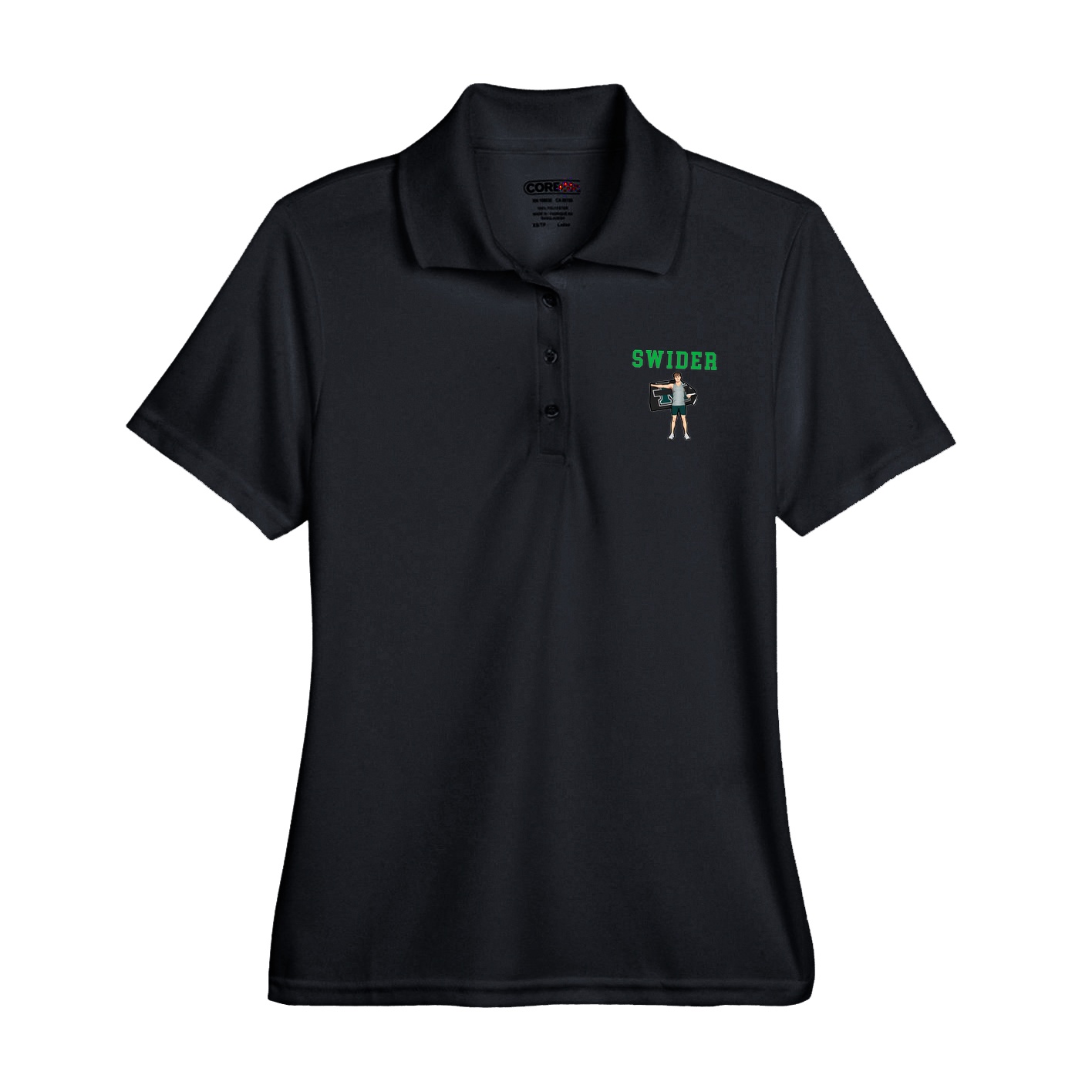 Womens Performance Polo — Shirsey in Black