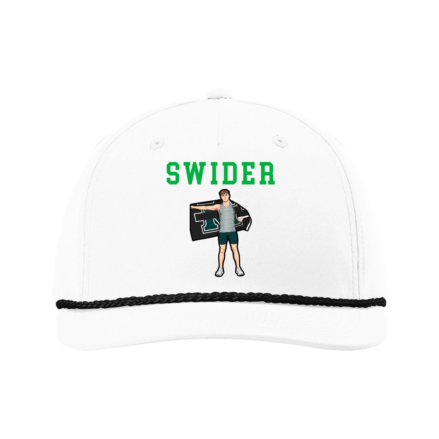 Five-Panel Classic Rope Cap — Shirsey in White