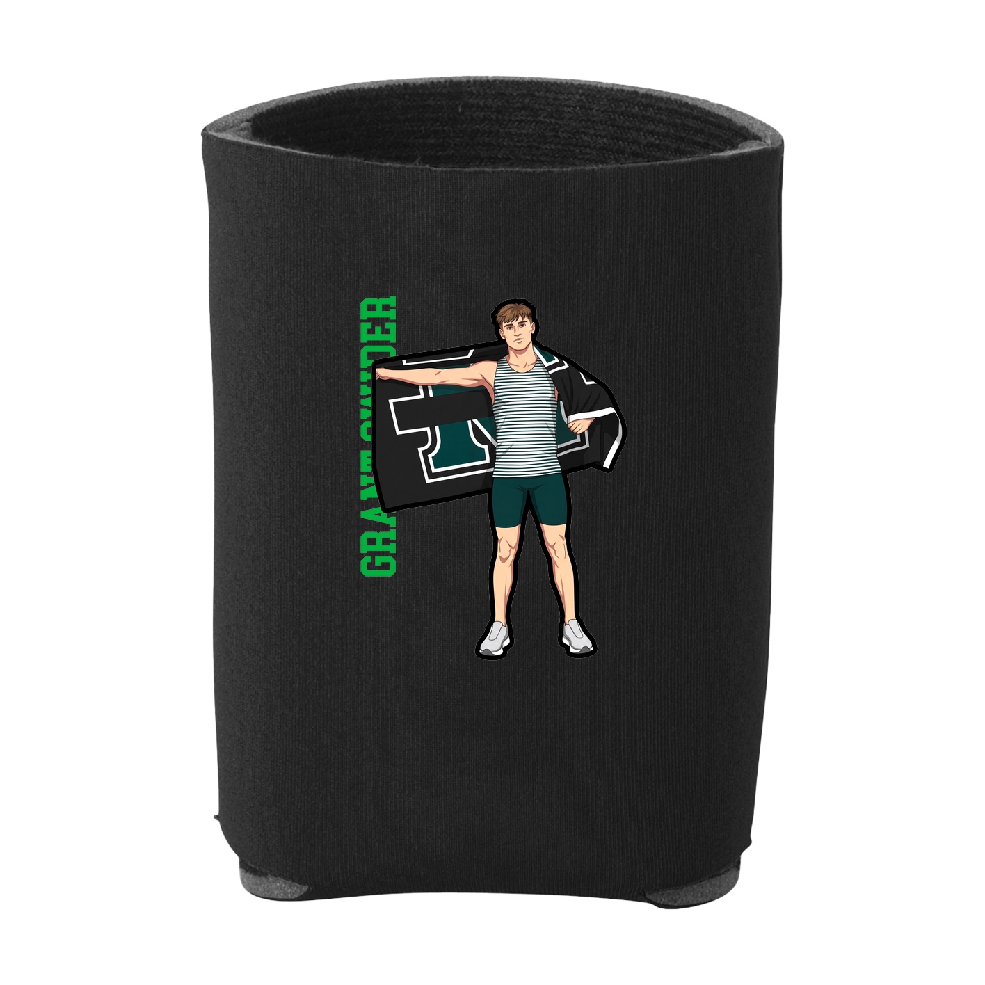 Can Holder — Name Vertical in Black