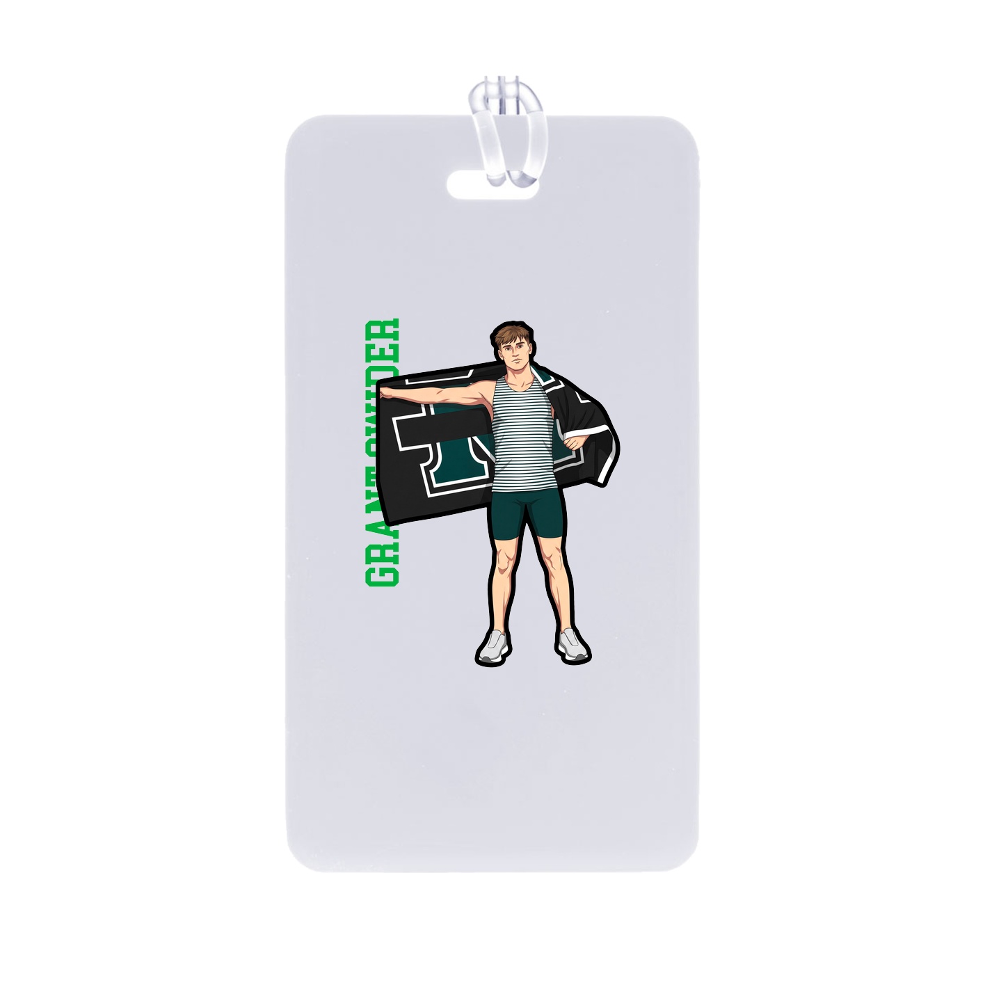 Bag Tag — Name Vertical in Classic