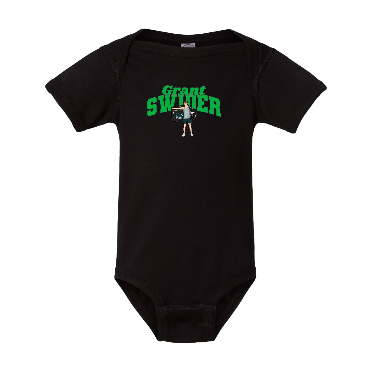 Baby Onesie — Signature Arch in Black