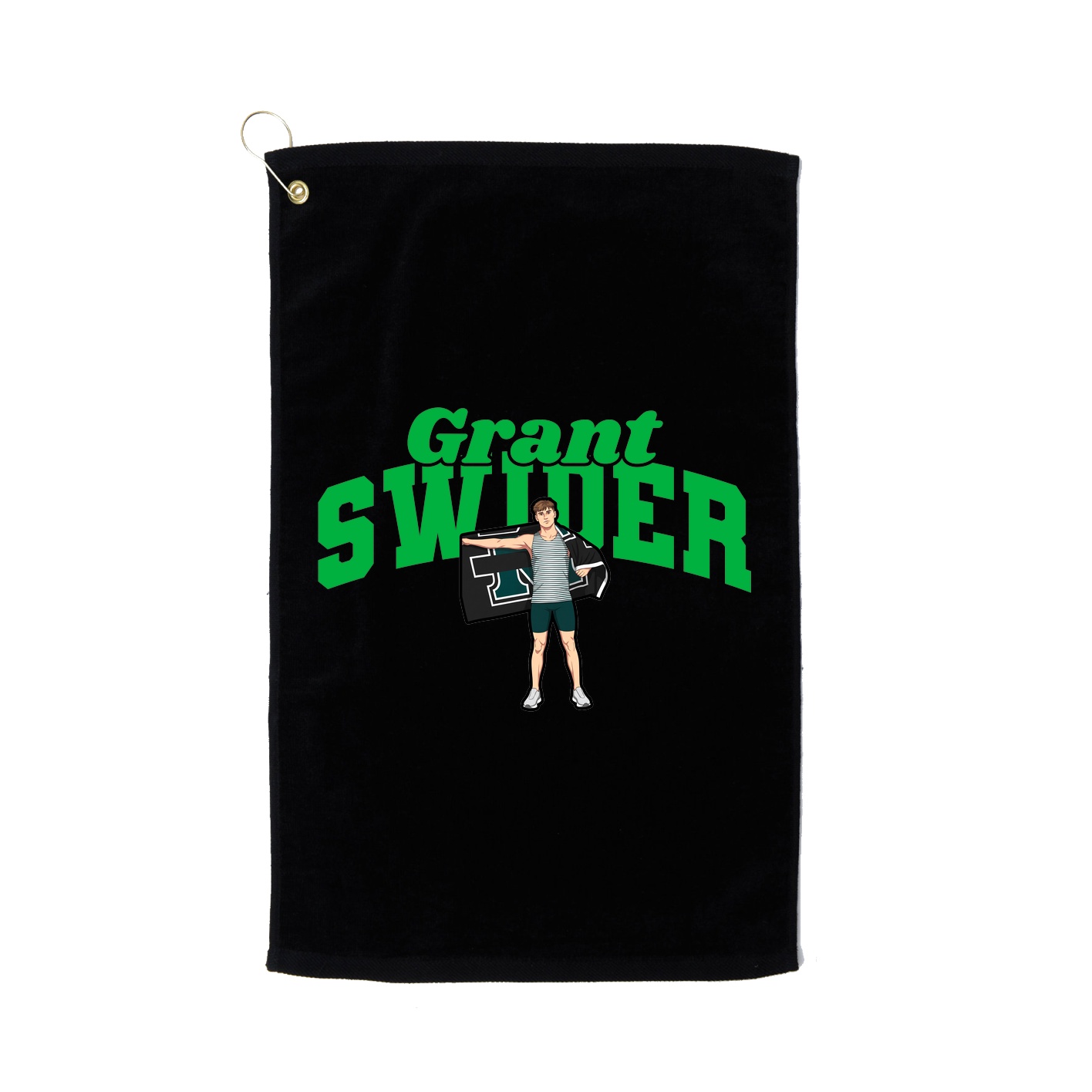 Golf Towel — Signature Arch in Black