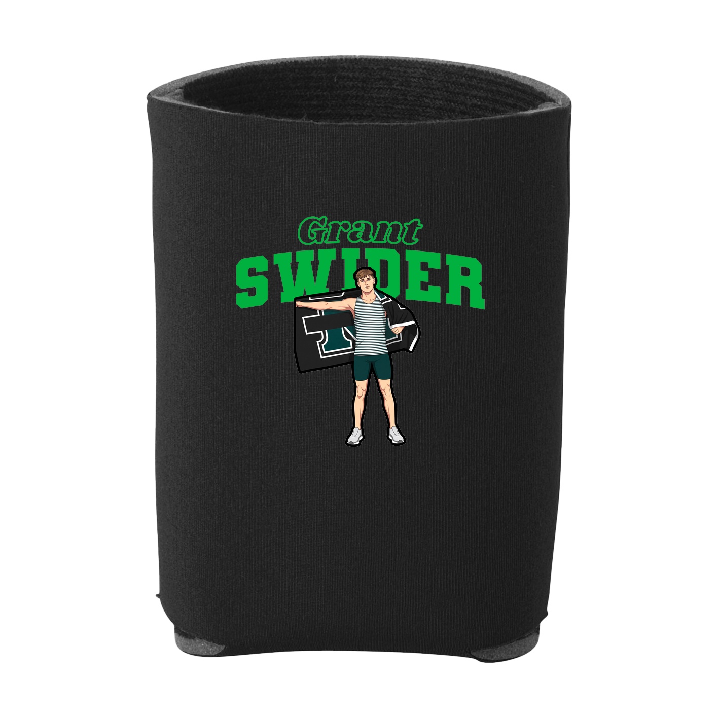 Can Holder — Name Arch in Black
