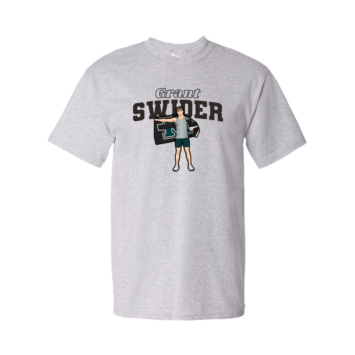 Youth Tee — Name Arch in Grey