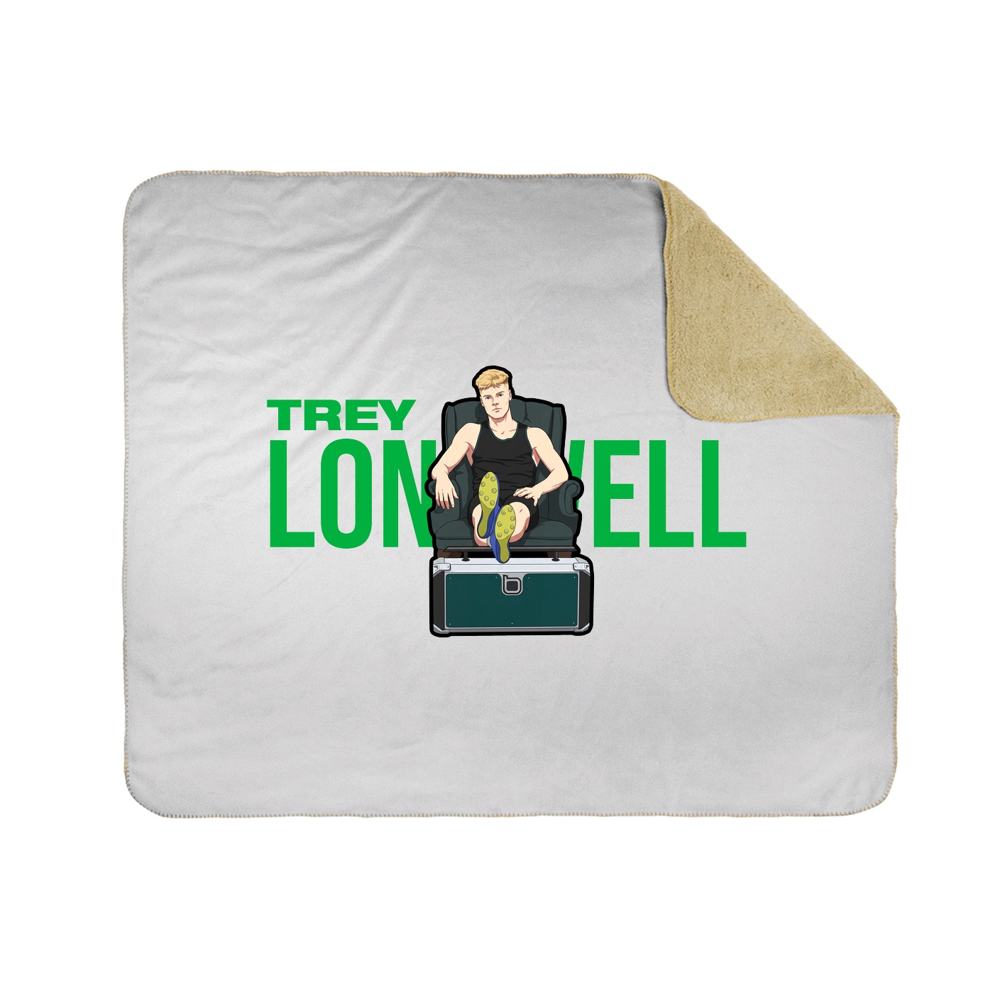 Throw Blanket — Player Name in White