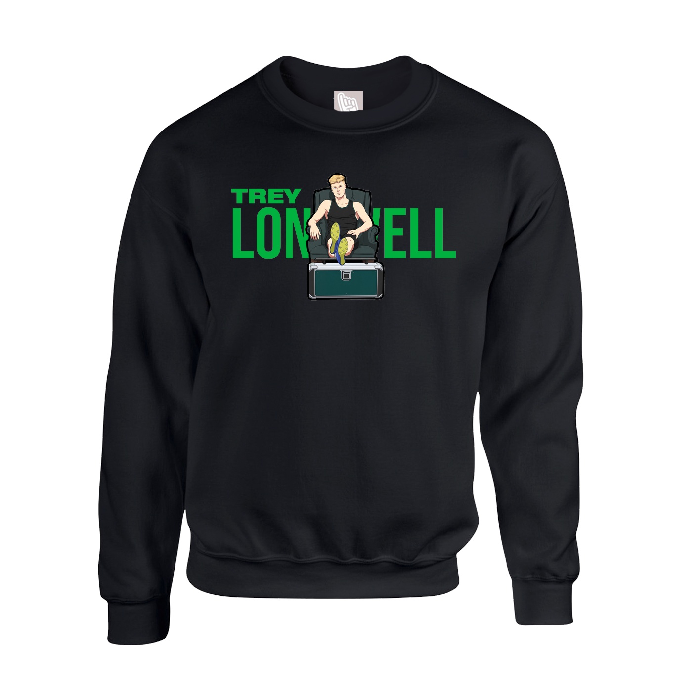 Fleece Crew — Player Name in Black