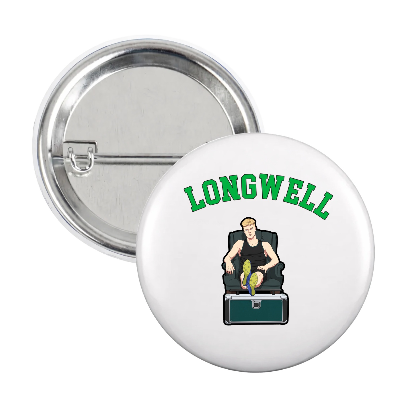 Game Day Button — Shirsey Arch in White