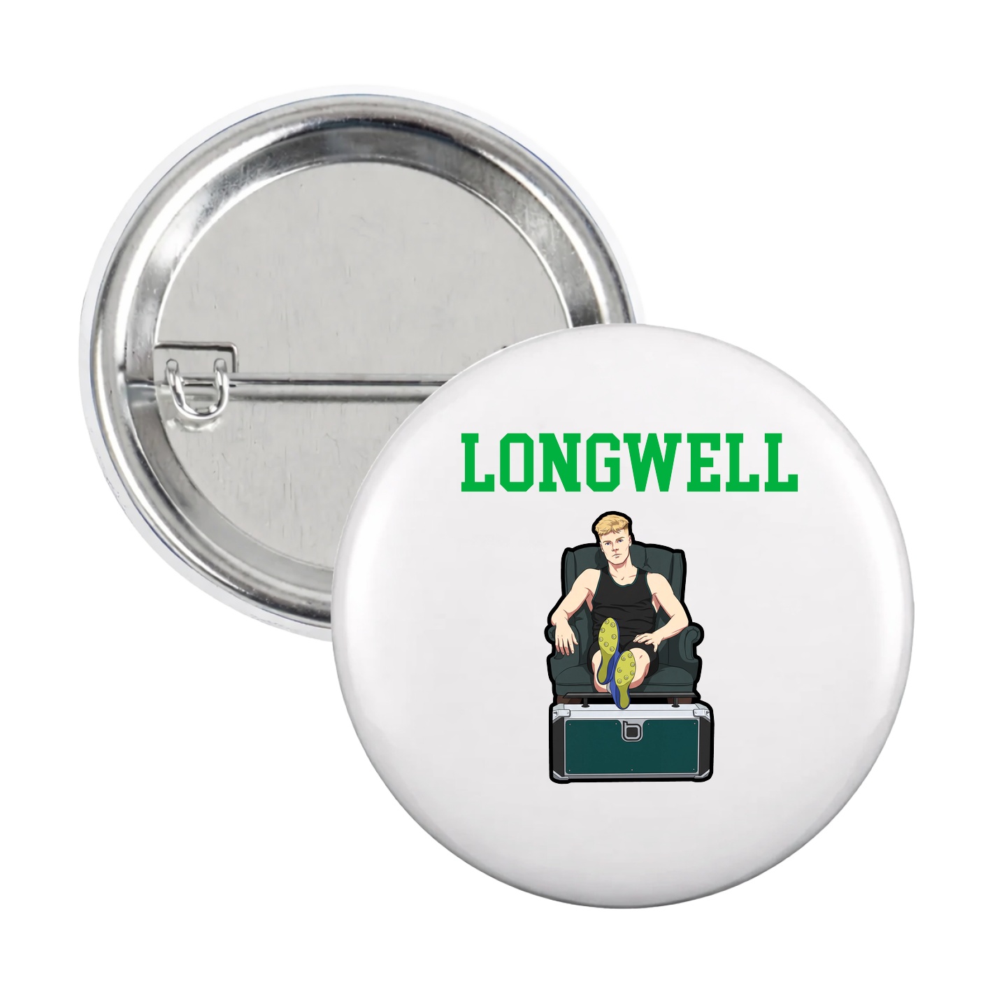 Game Day Button — Shirsey in White