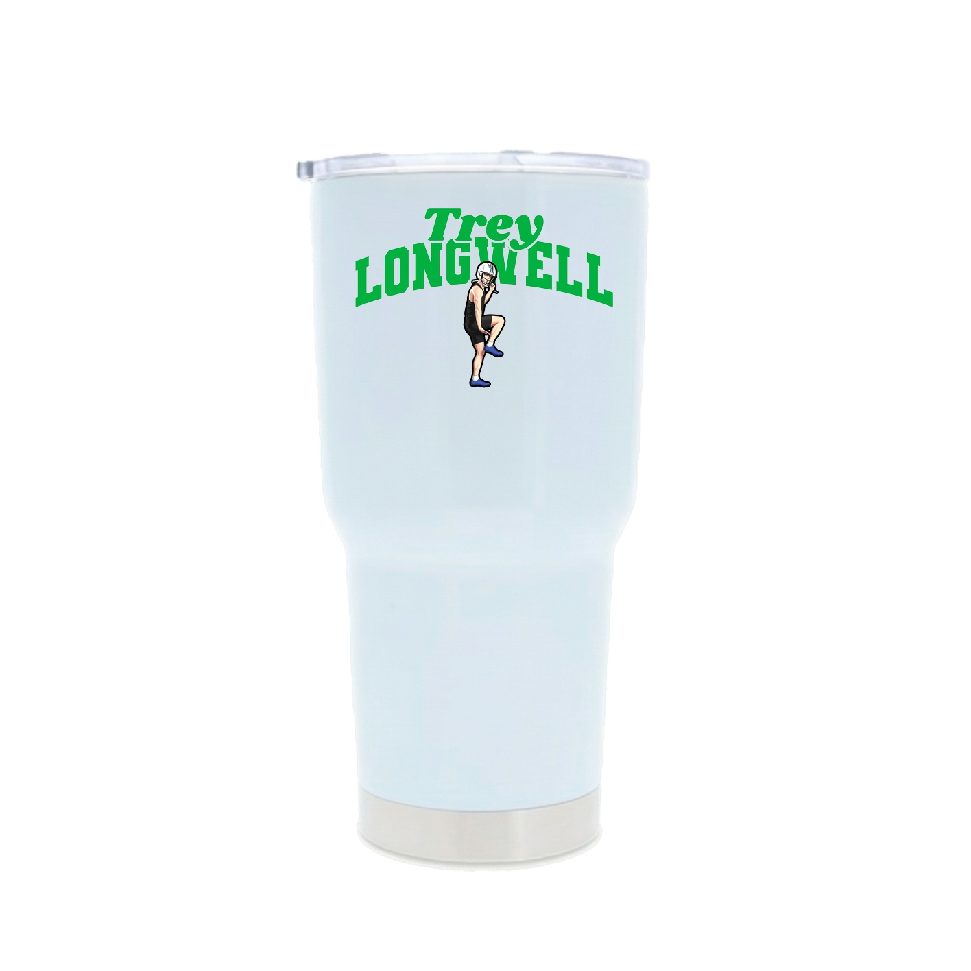 30oz Stainless Steel Tumbler — Signature Arch in White