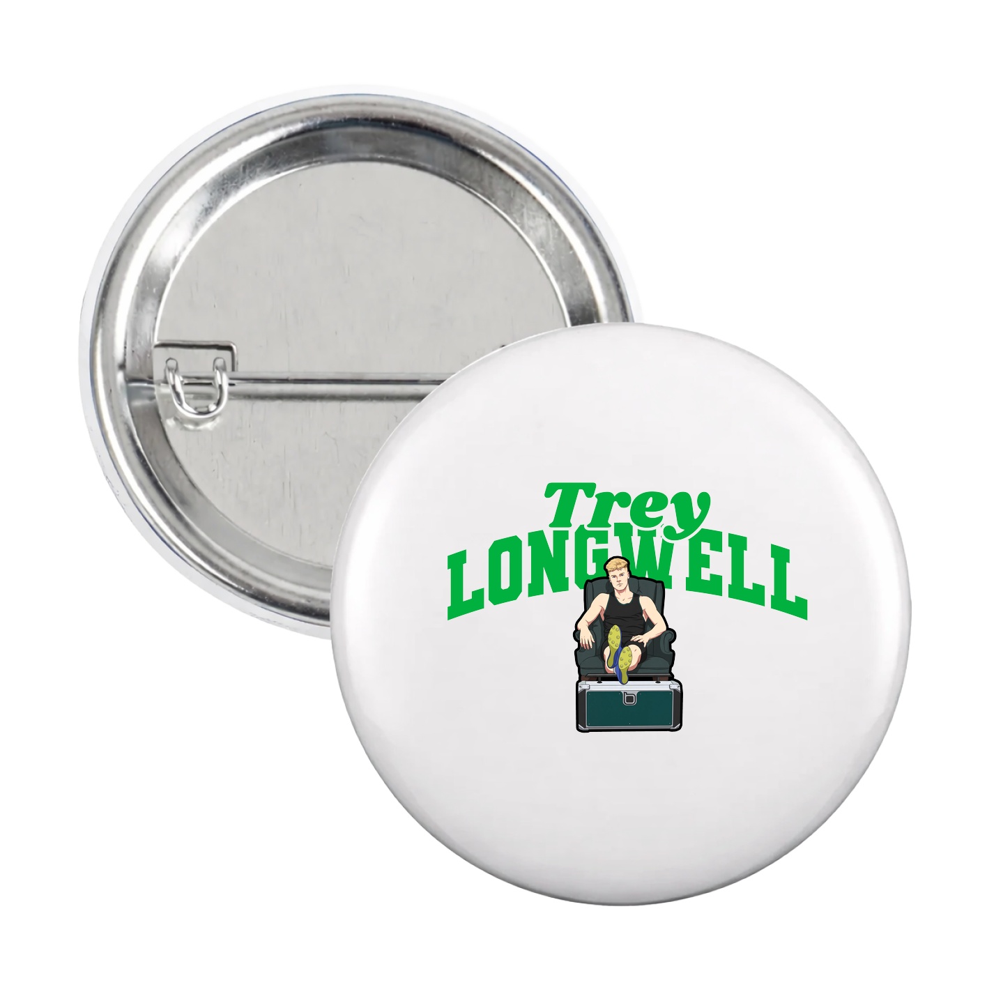 Game Day Button — Signature Arch in White