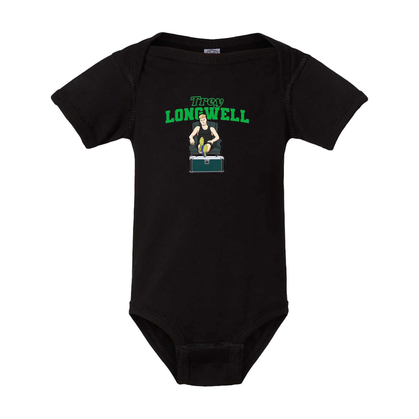 Baby Onesie — Name Arch in Black